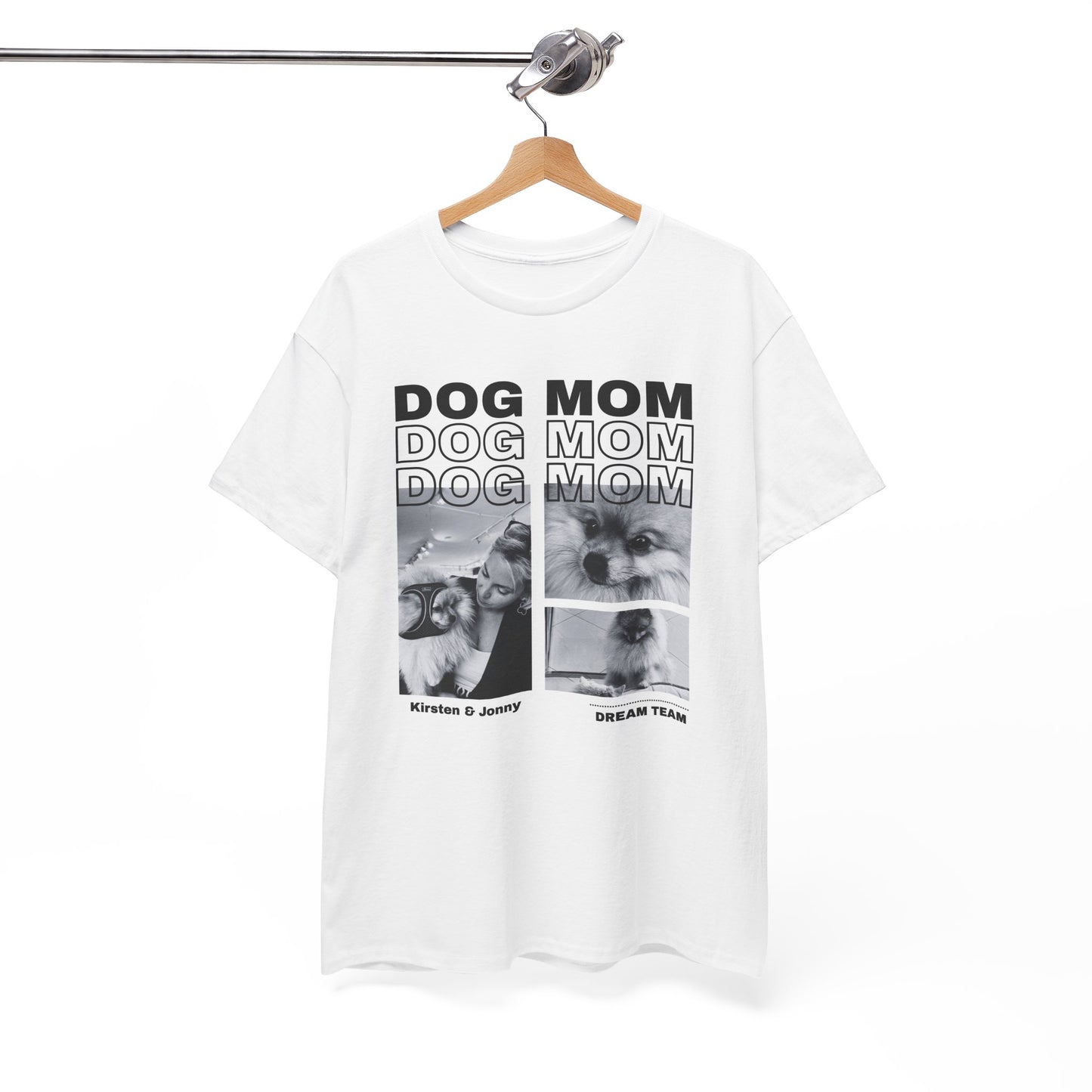 Stylisches Shirt "DOG MOM" Personalisierbar