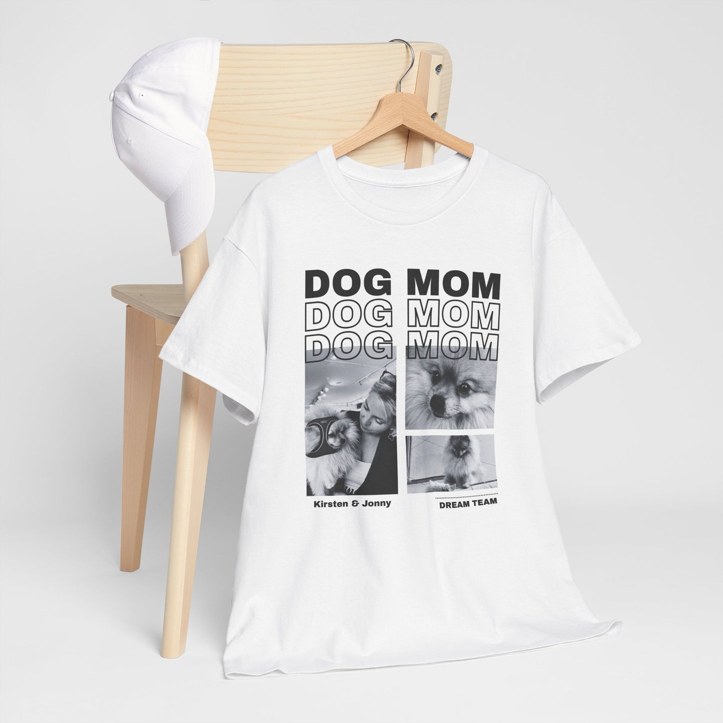 Stylisches Shirt "DOG MOM" Personalisierbar