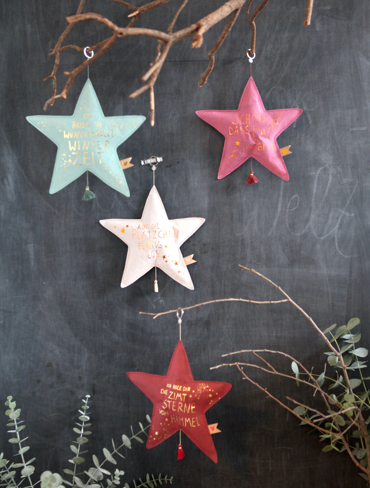 Winter Papierstern - Beige