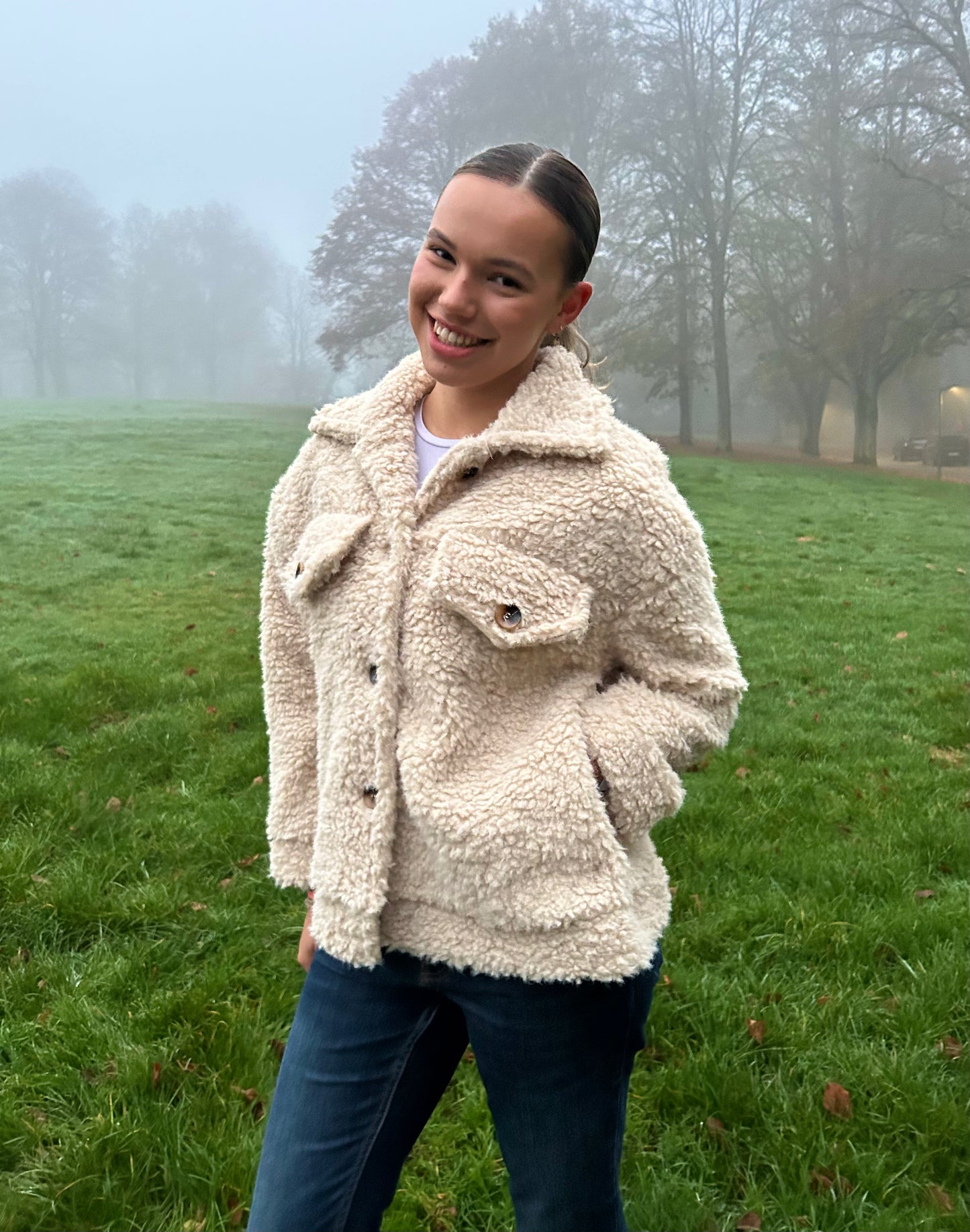 Zuckersüße Onesize TEDDY Kuscheljacke