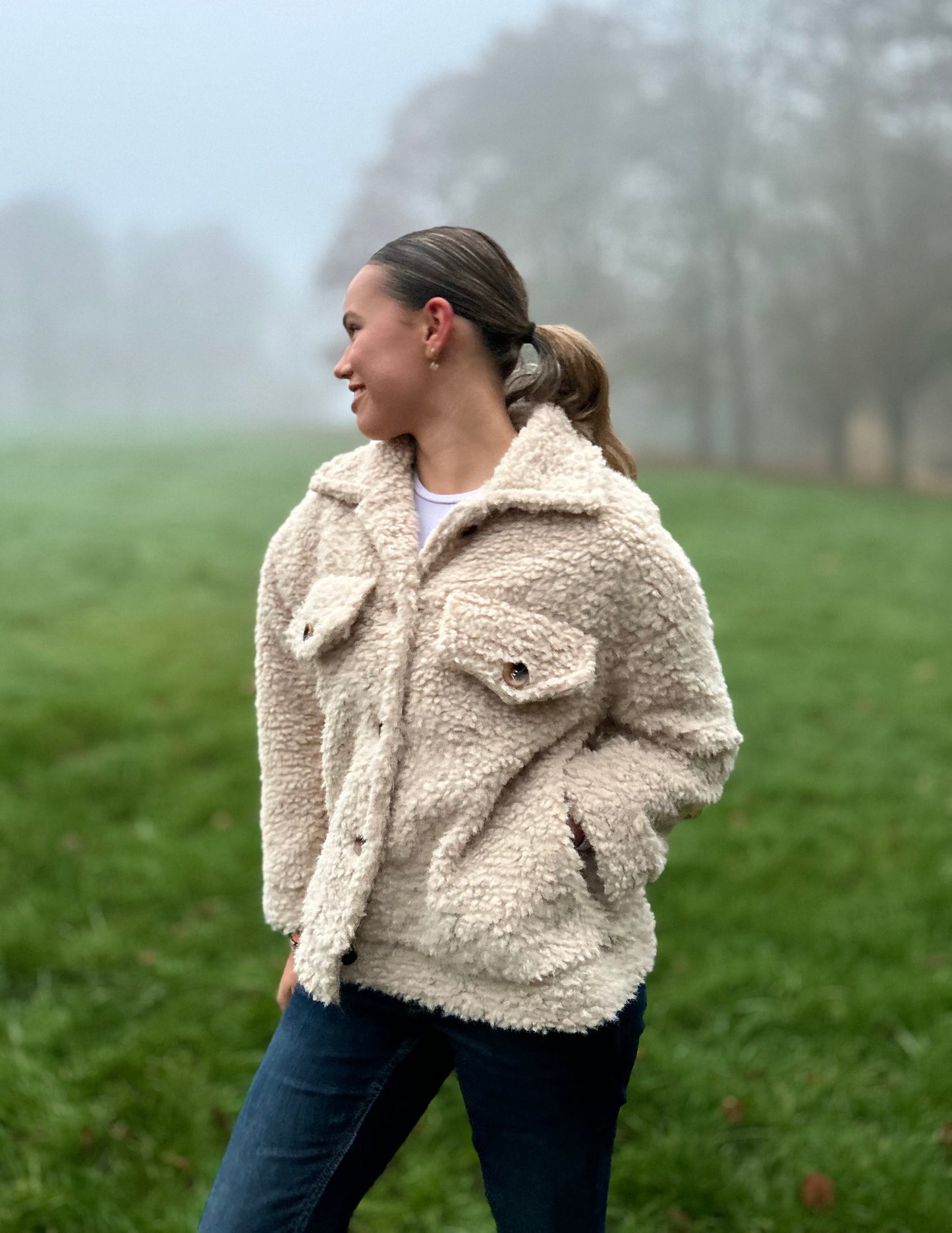 Zuckersüße Onesize TEDDY Kuscheljacke