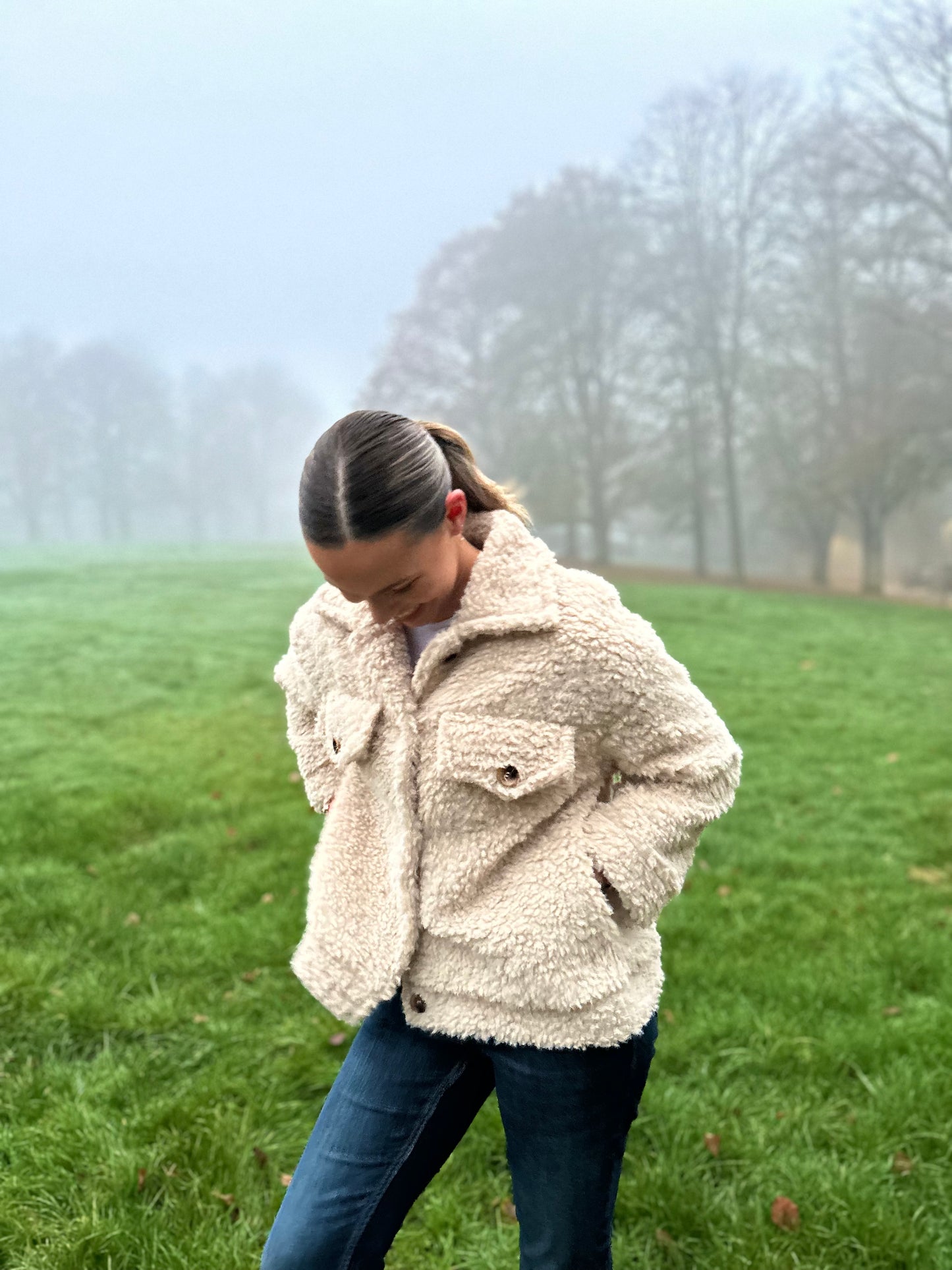 Zuckersüße Onesize TEDDY Kuscheljacke