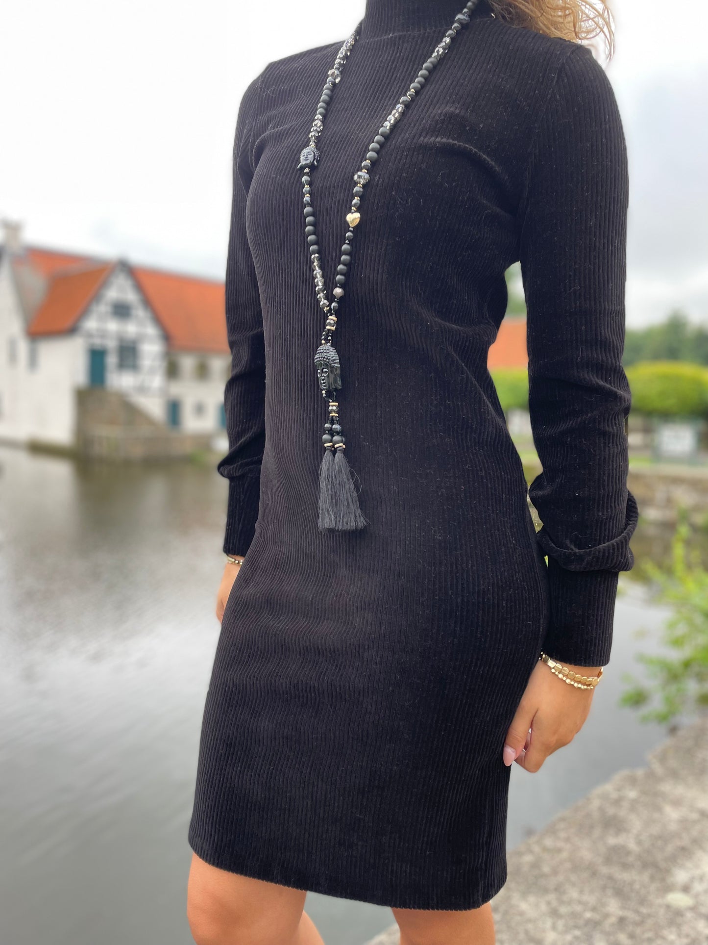 Süßes GEISHA Herbstkleid in Classy Black