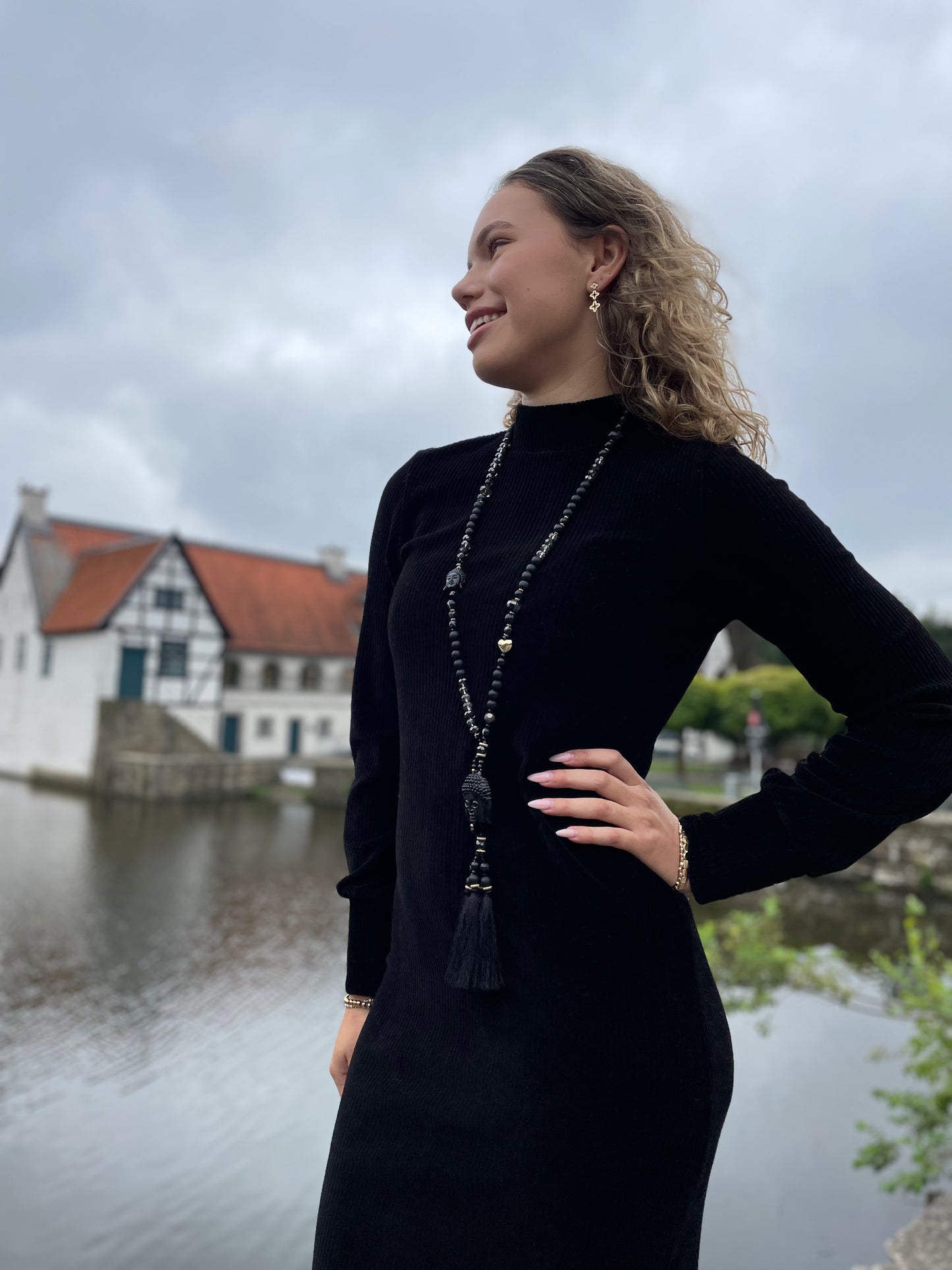 Süßes GEISHA Herbstkleid in Classy Black