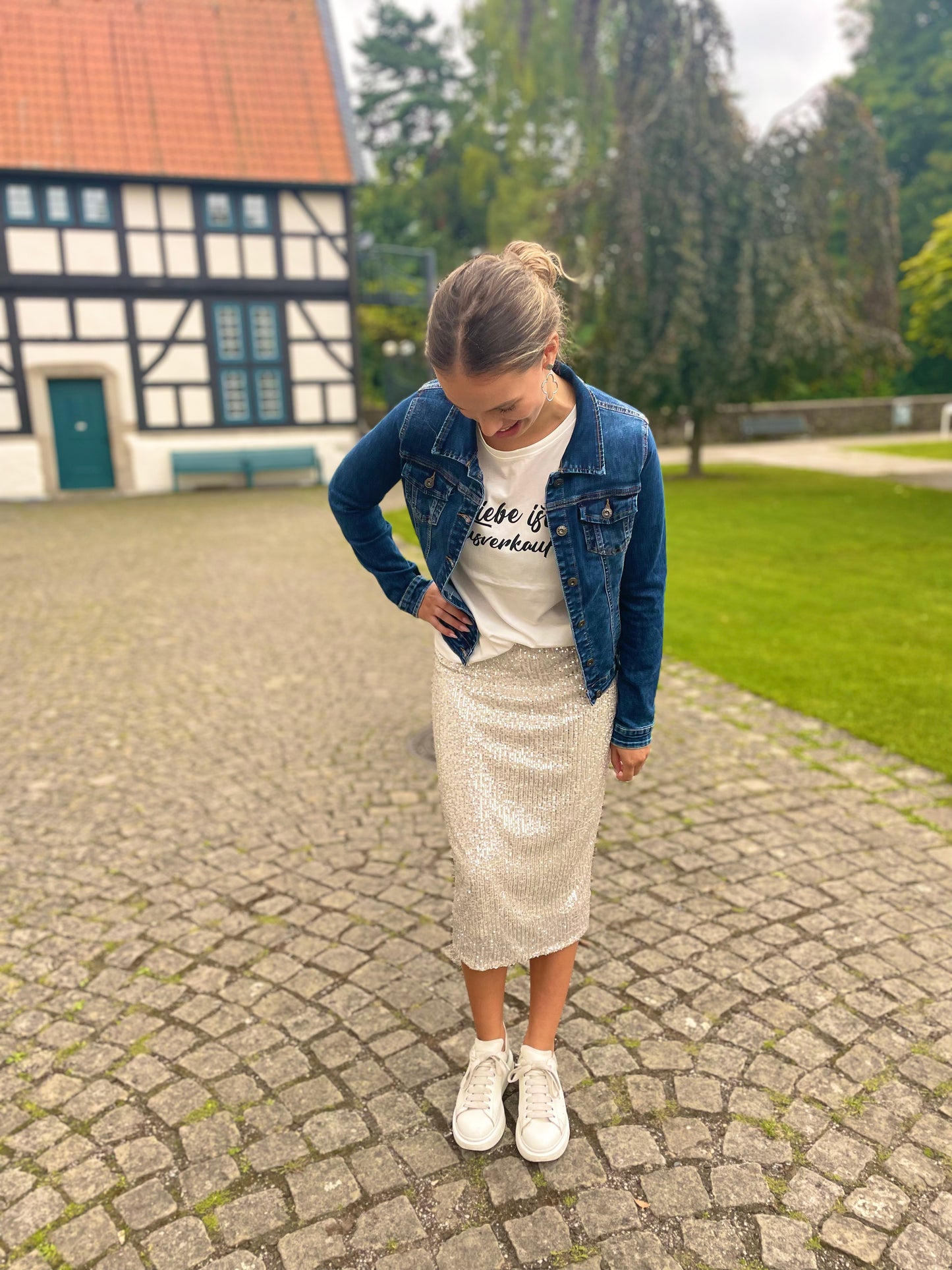 Zuckersüße Herbst-Jeansjacke