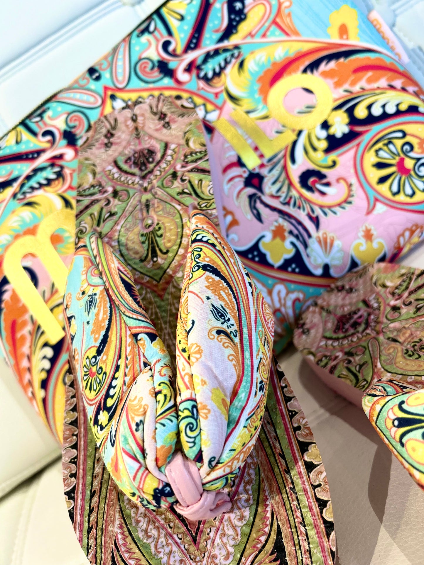 MOO ILO FLIPPIS & Neopren Tasche Steffi B PAISLEY