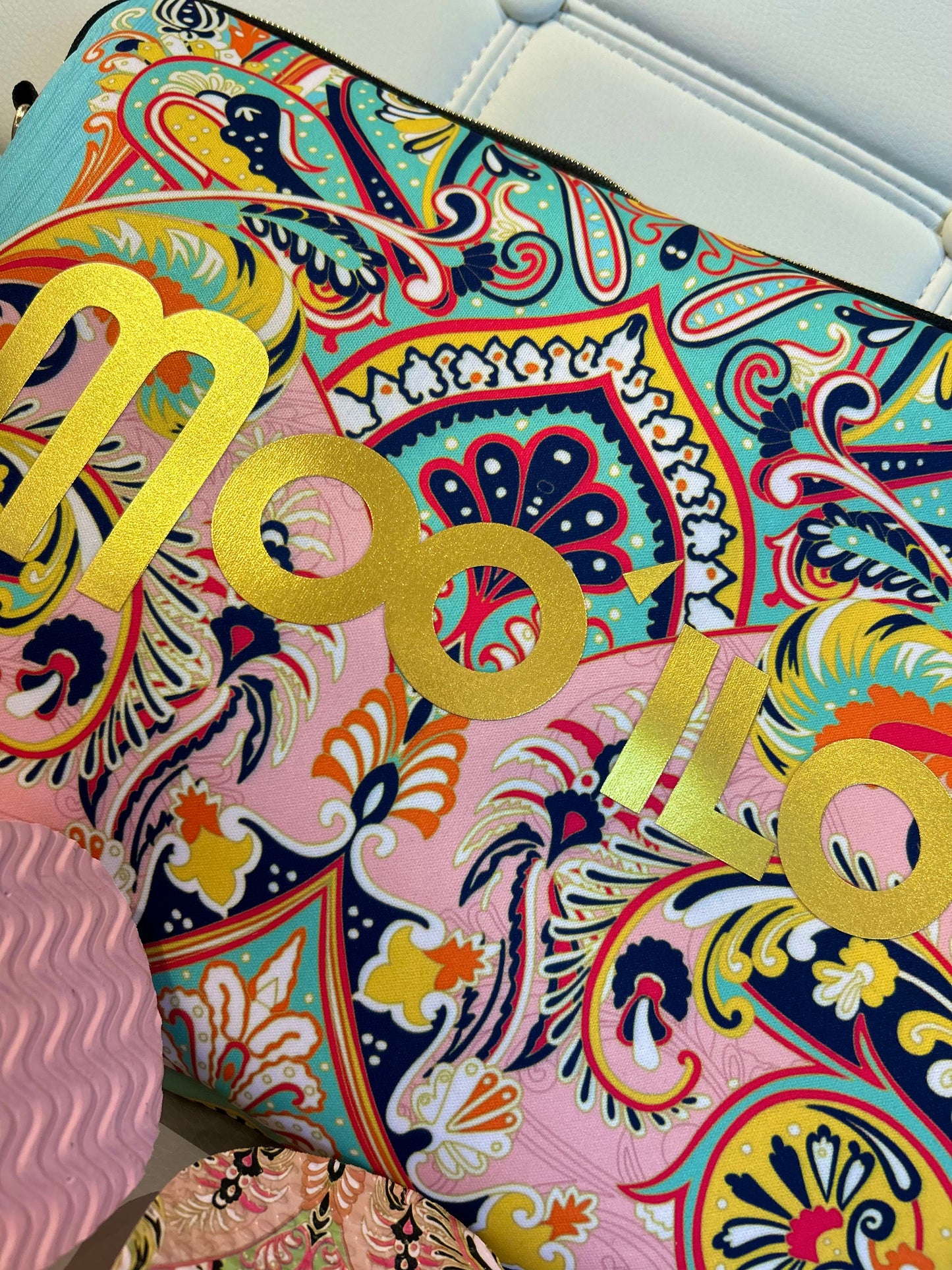 MOO ILO FLIPPIS & Neopren Tasche Steffi B PAISLEY