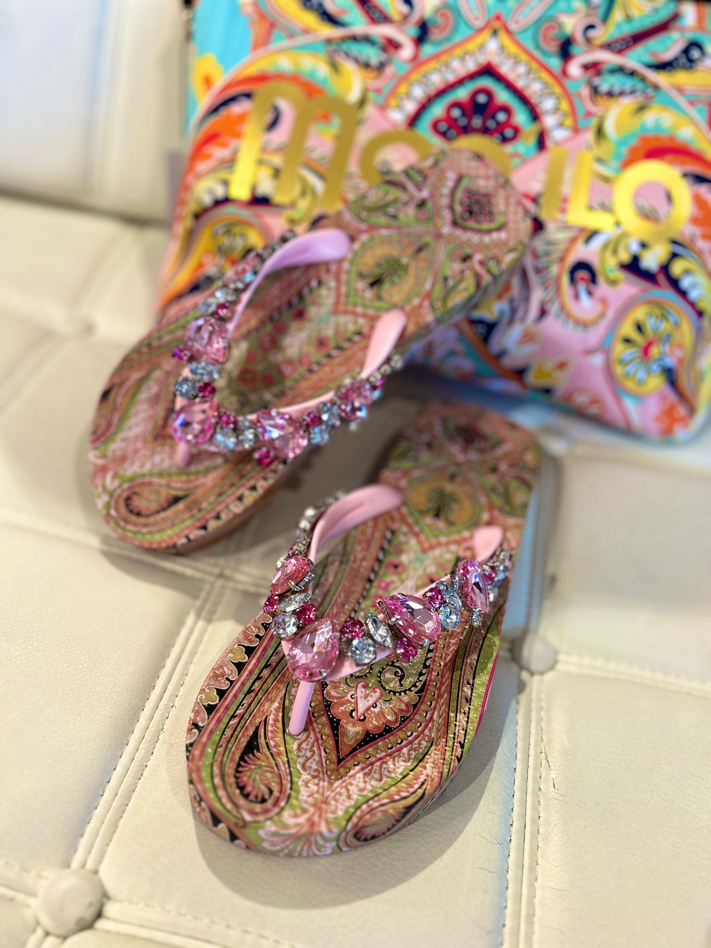 MOO ILO FLIPPIS & Neopren Tasche PAISLEY C