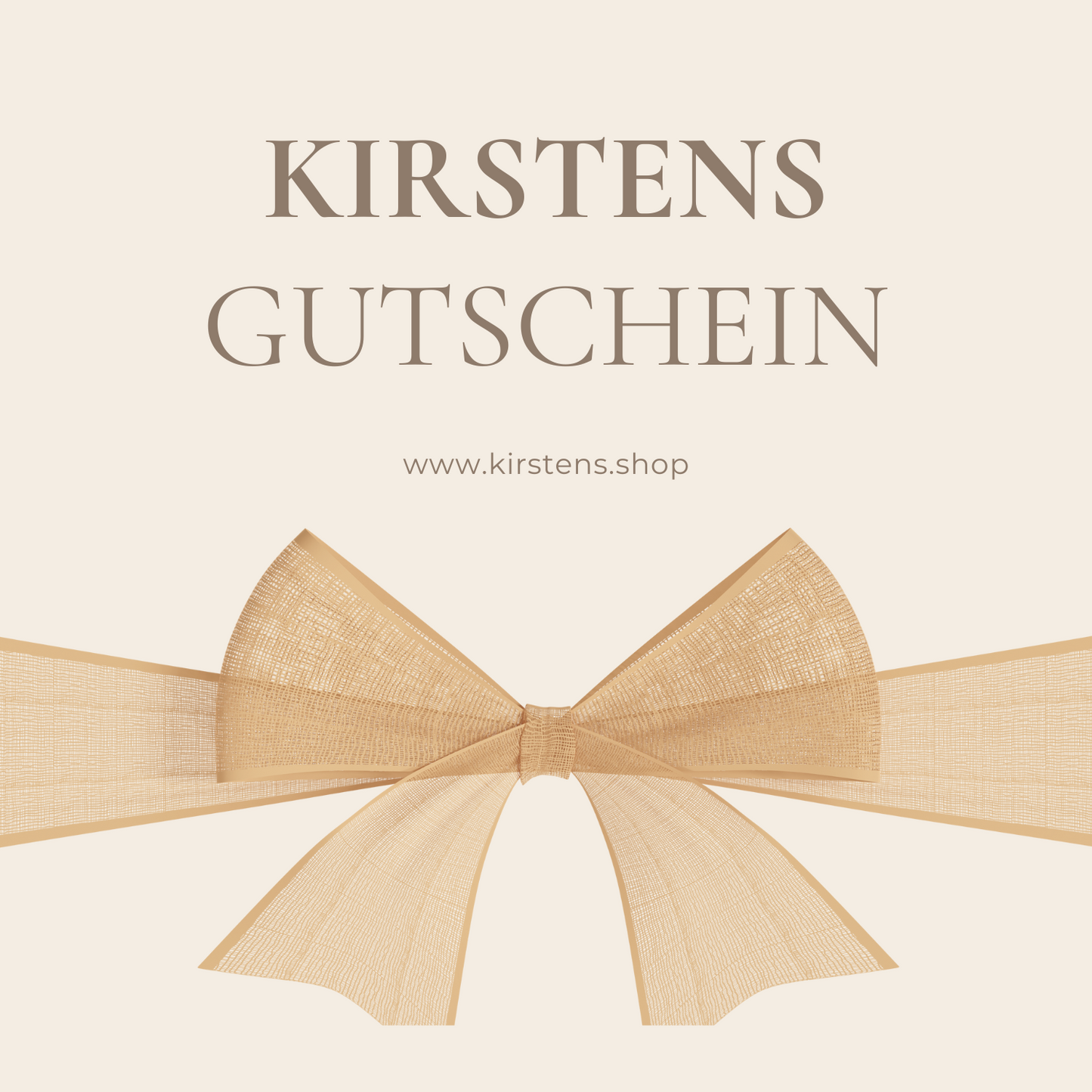 KIRSTENS SHOP Gutschein
