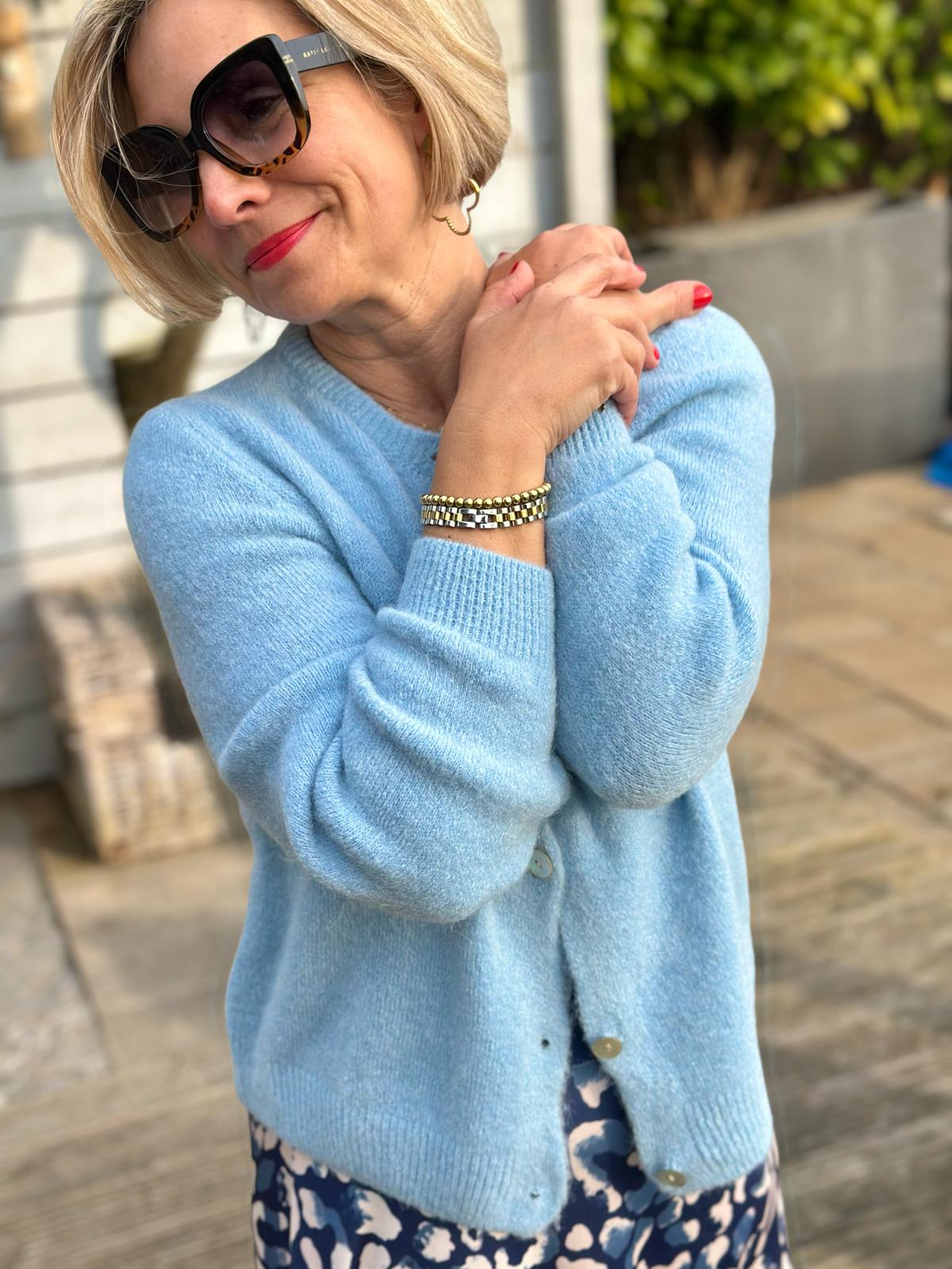 Lieblings-Strickjacke in Light Blue