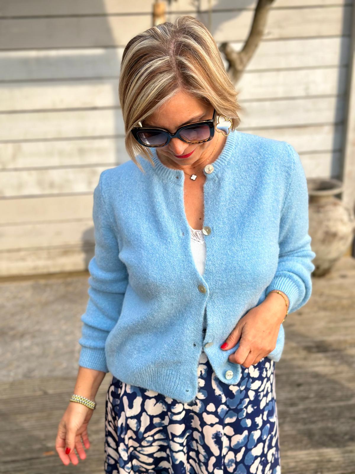 Lieblings-Strickjacke in Light Blue
