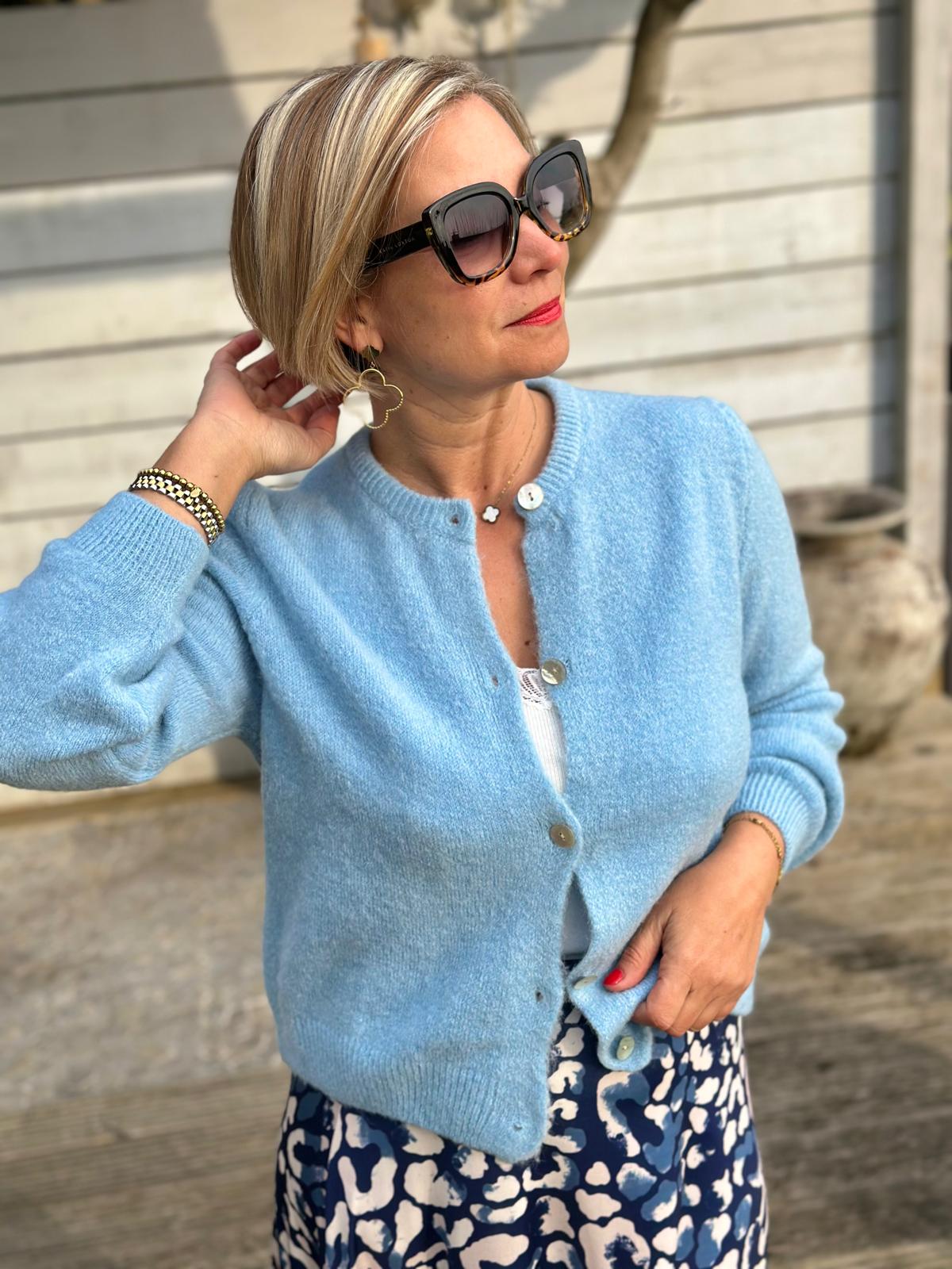 Lieblings-Strickjacke in Light Blue