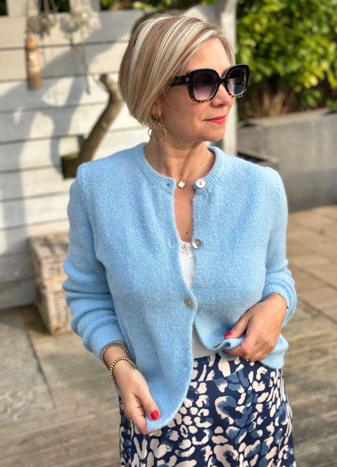 Lieblings-Strickjacke in Light Blue