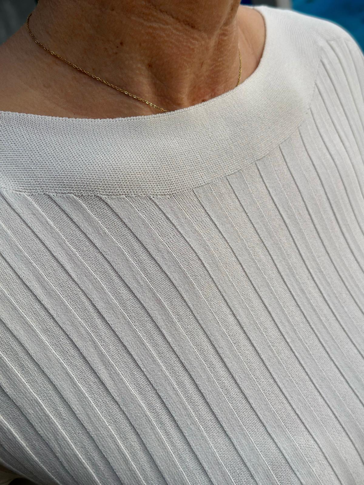Edles Basic Shirt in Weiß