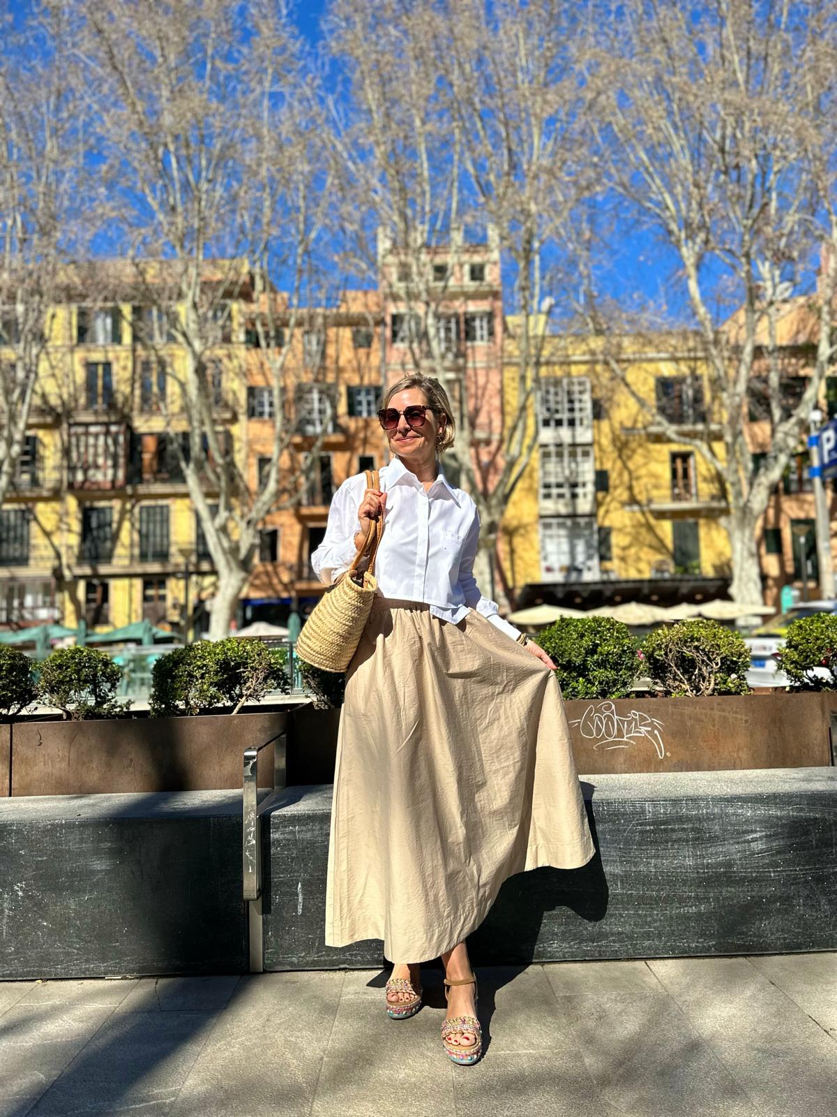 Stylische Cropped Bluse "VERA" in Weiß