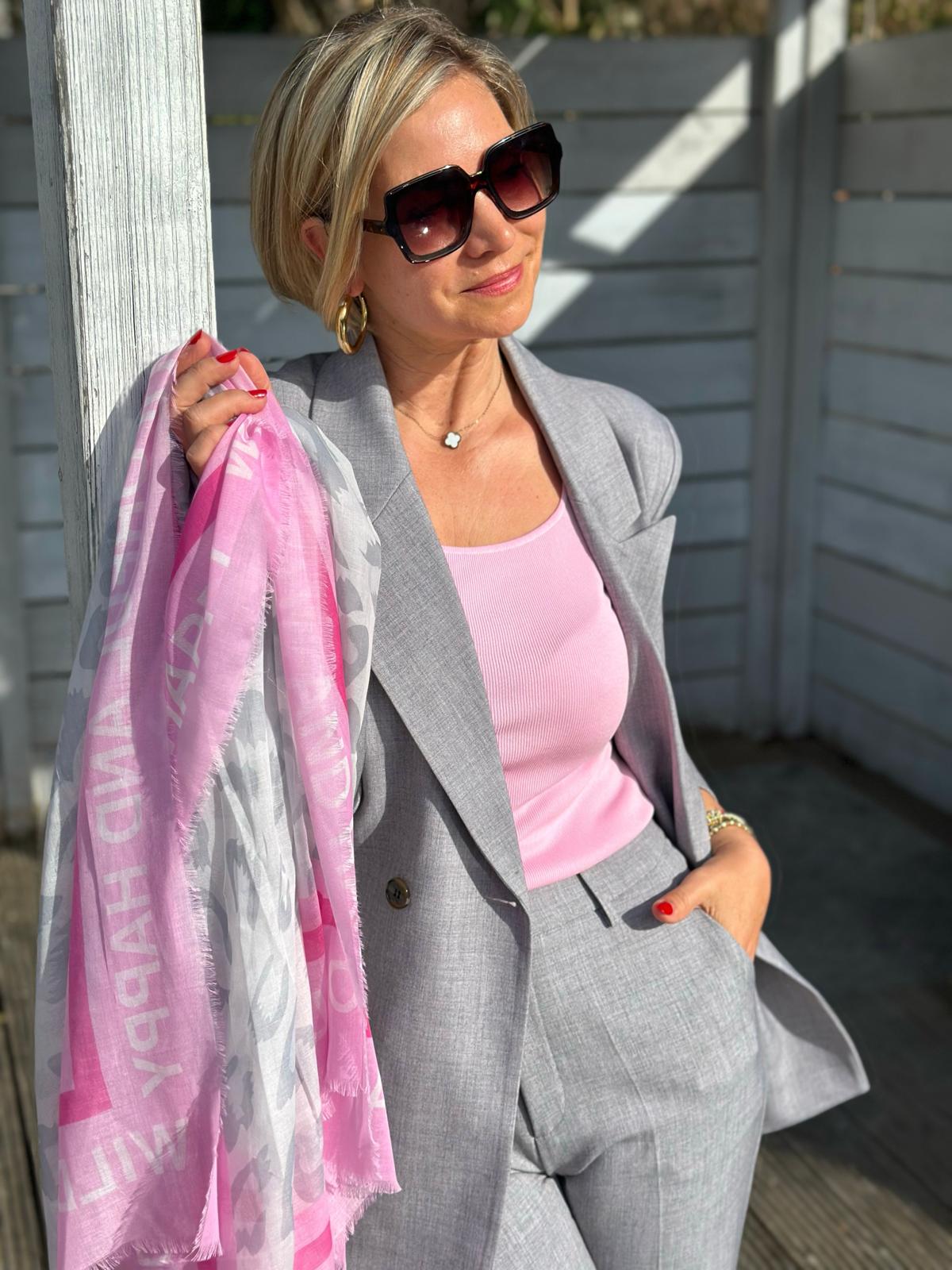 Stylische Anzughose "Ginevra" in Steingrau