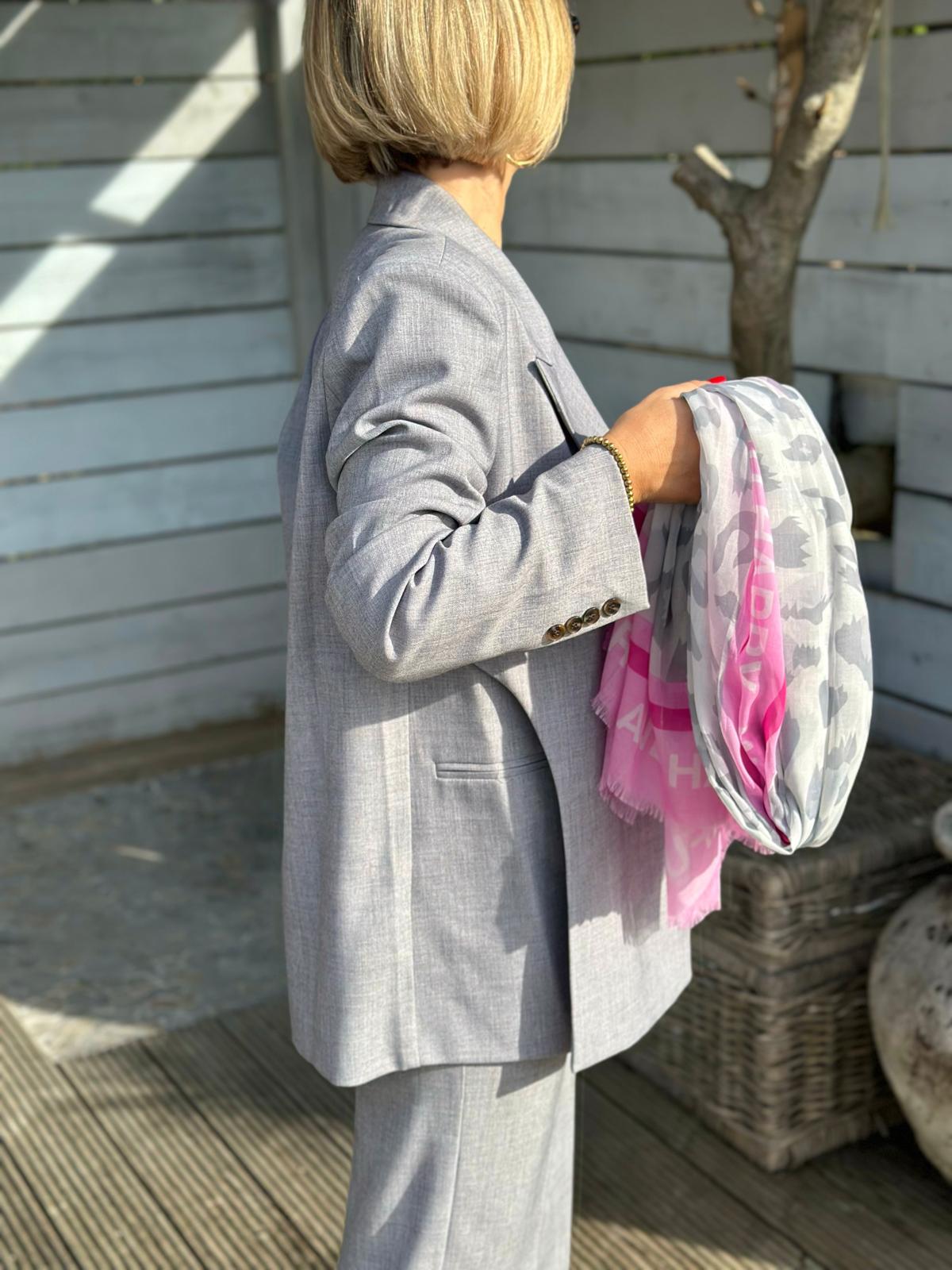 Stylische Anzughose "Ginevra" in Steingrau