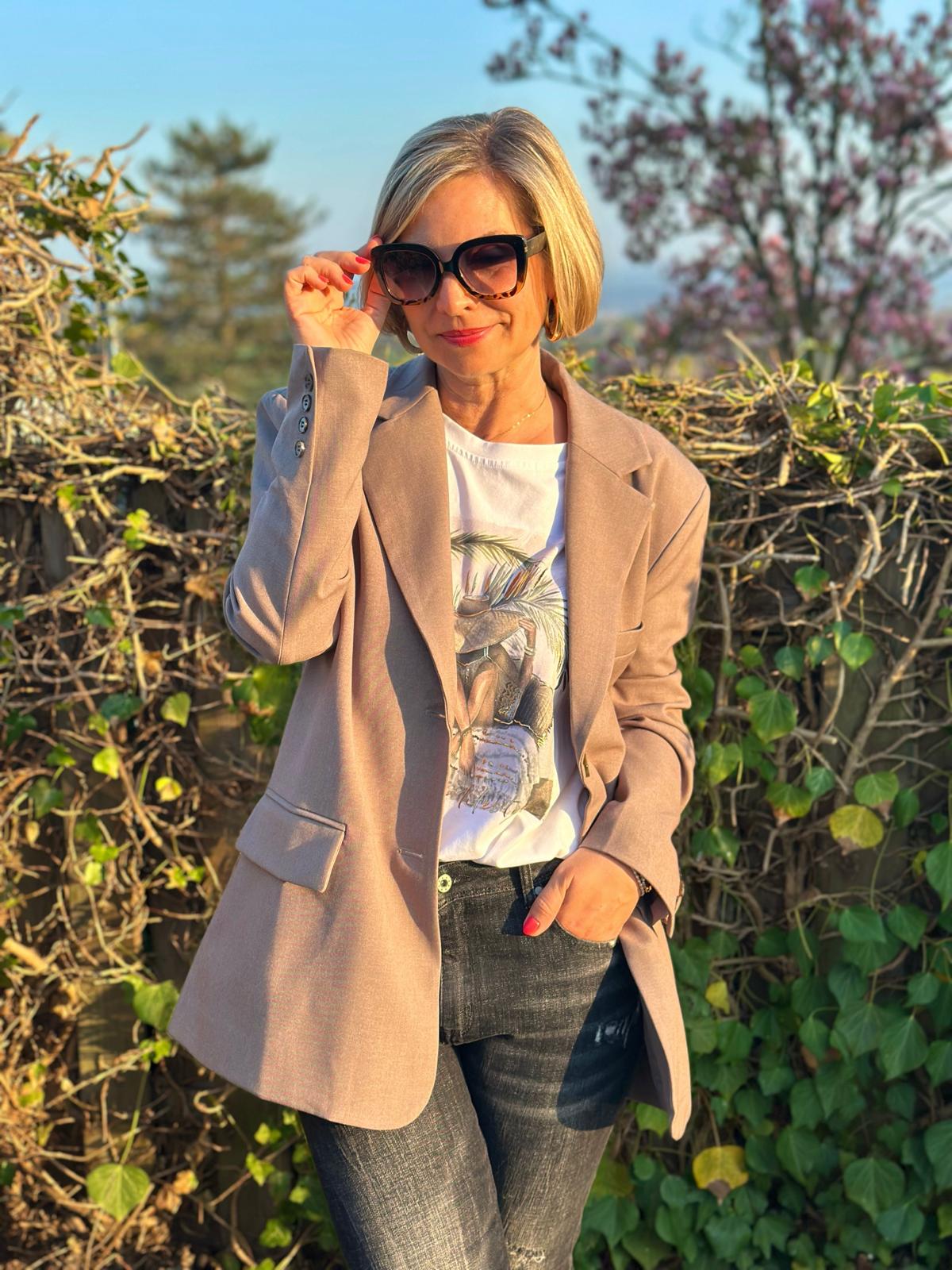 Stylische Blazer "Ginevra" in CLASSY BROWN