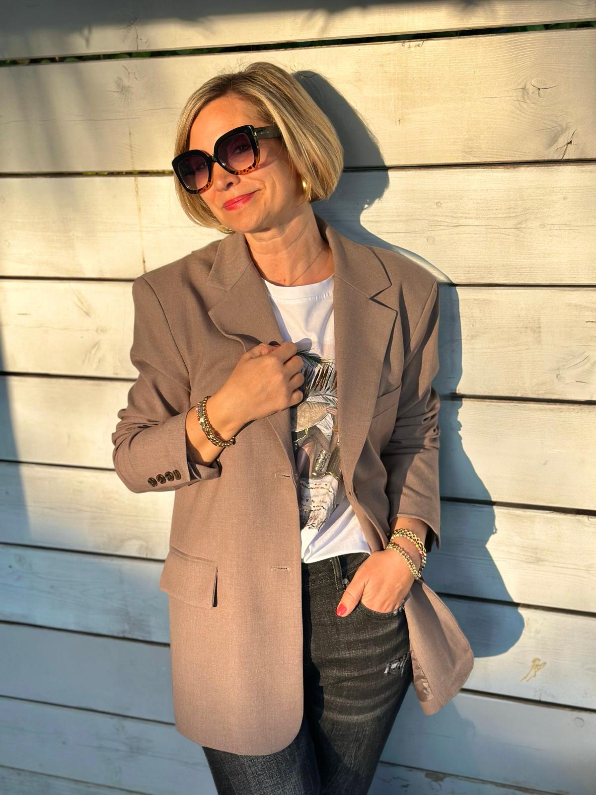 Stylische Blazer "Ginevra" in CLASSY BROWN