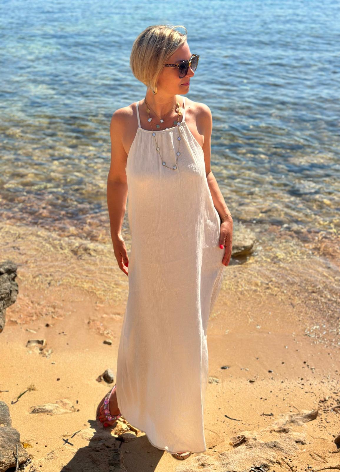 Süßes Onesize Trägerkleid "Camilla" in Sand