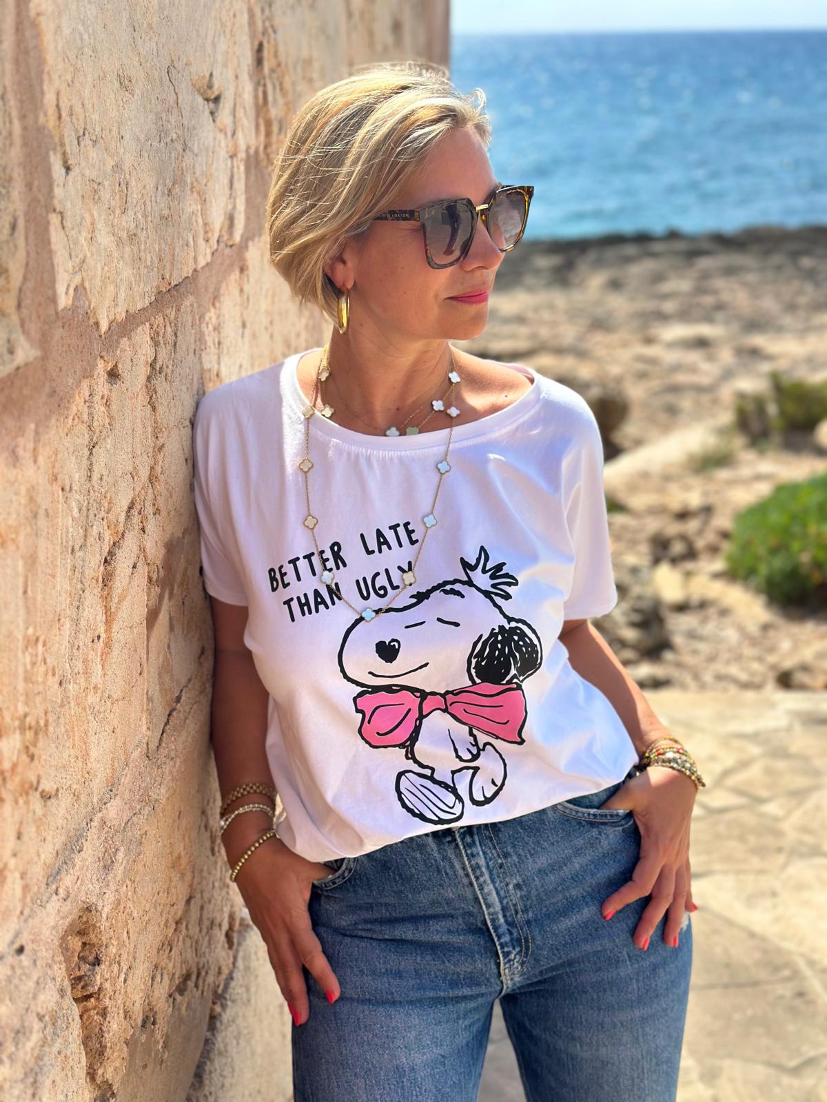 Zuckersüßes SNOOPY Shirt in Weiß