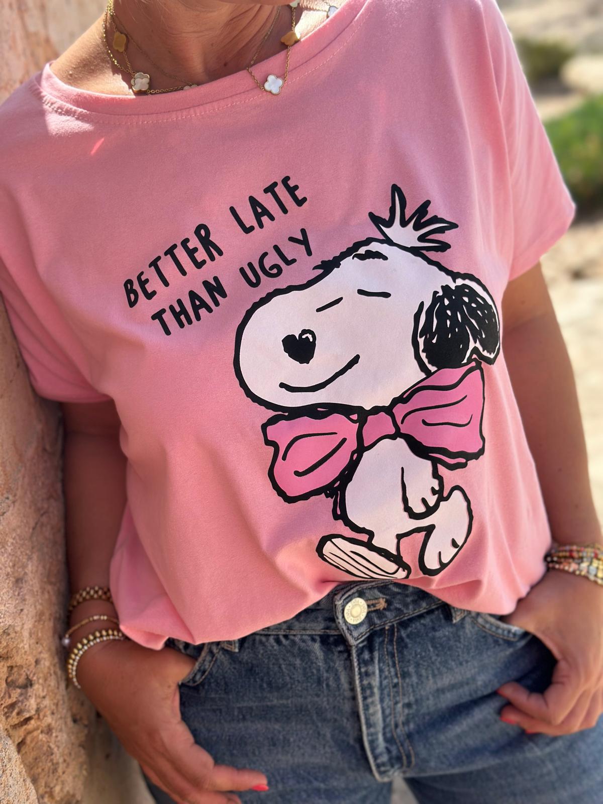 Zuckersüßes SNOOPY Shirt in Rosa