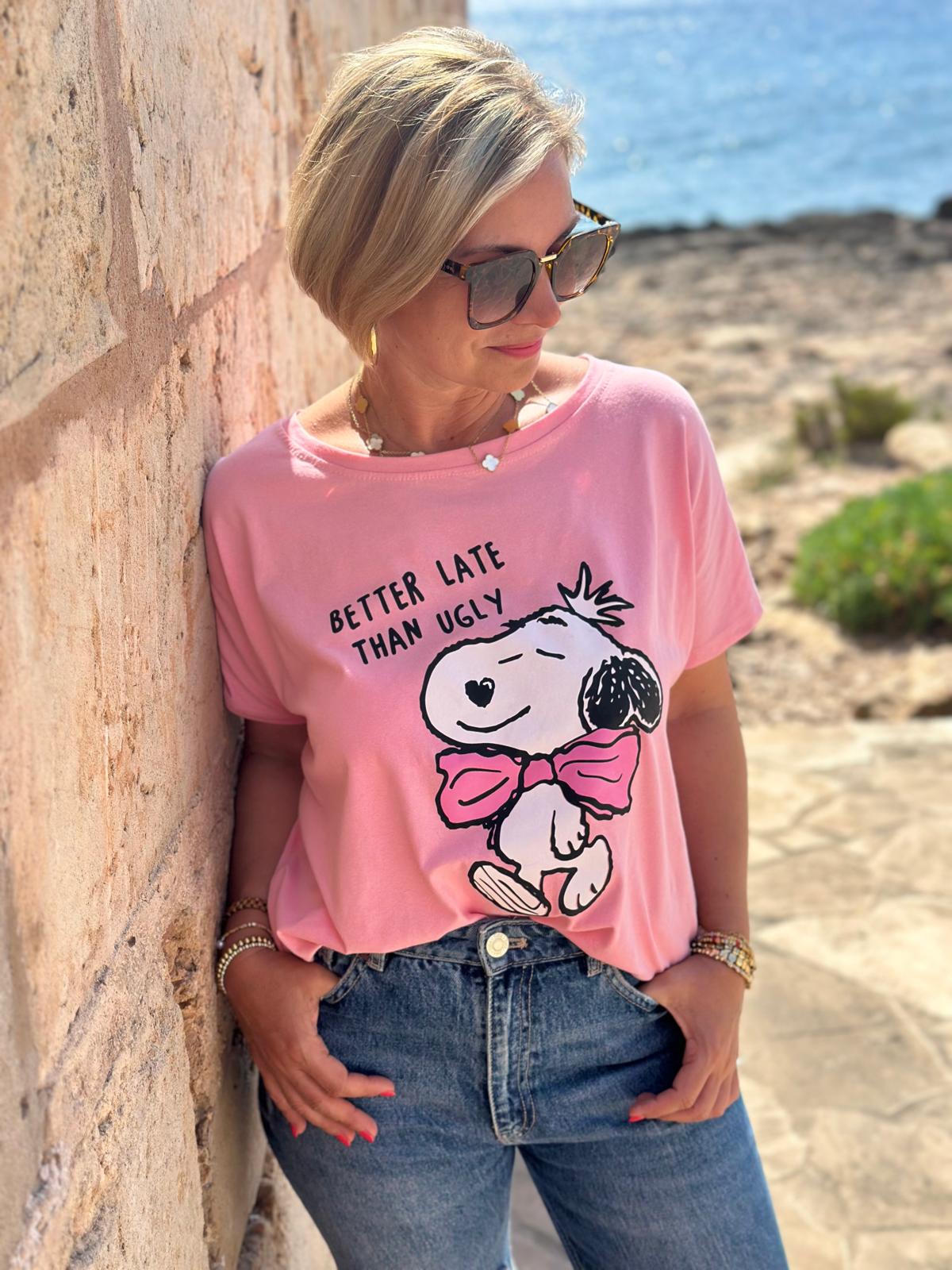 Zuckersüßes SNOOPY Shirt in Rosa