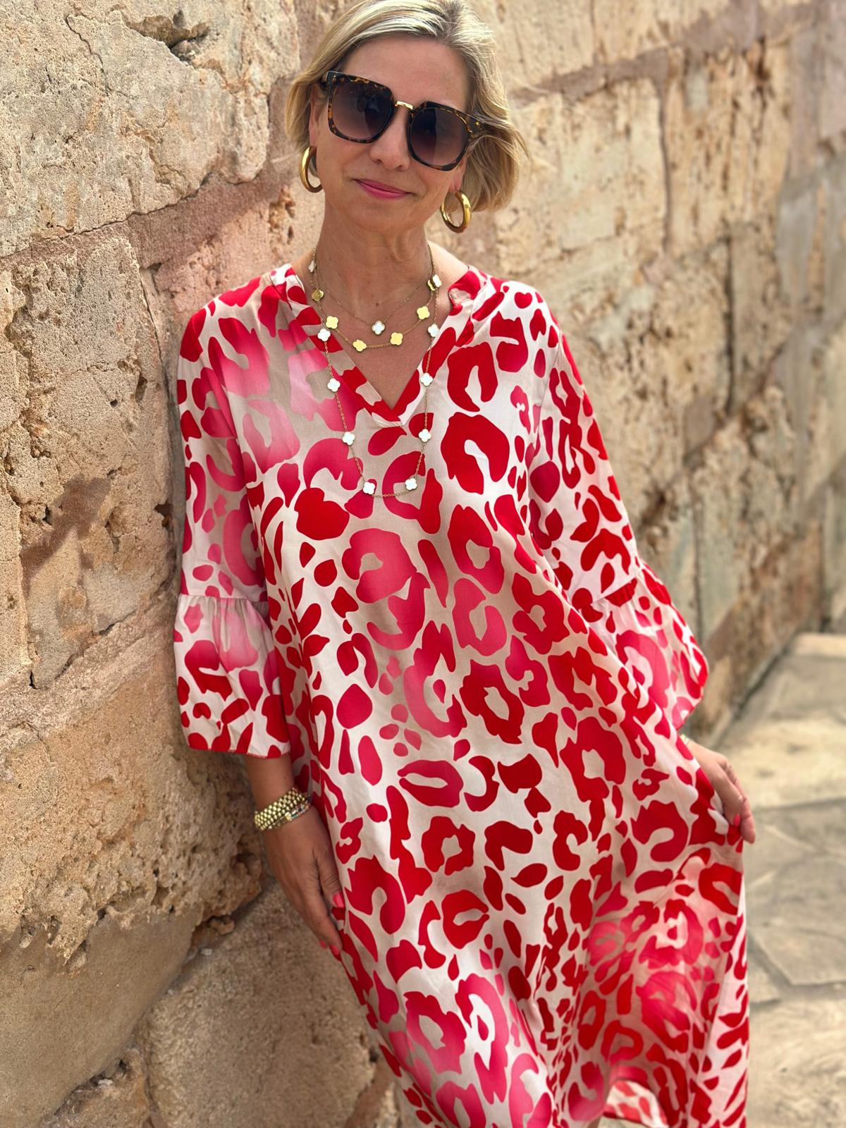 LOVELY LEO Kleid in POPPY RED