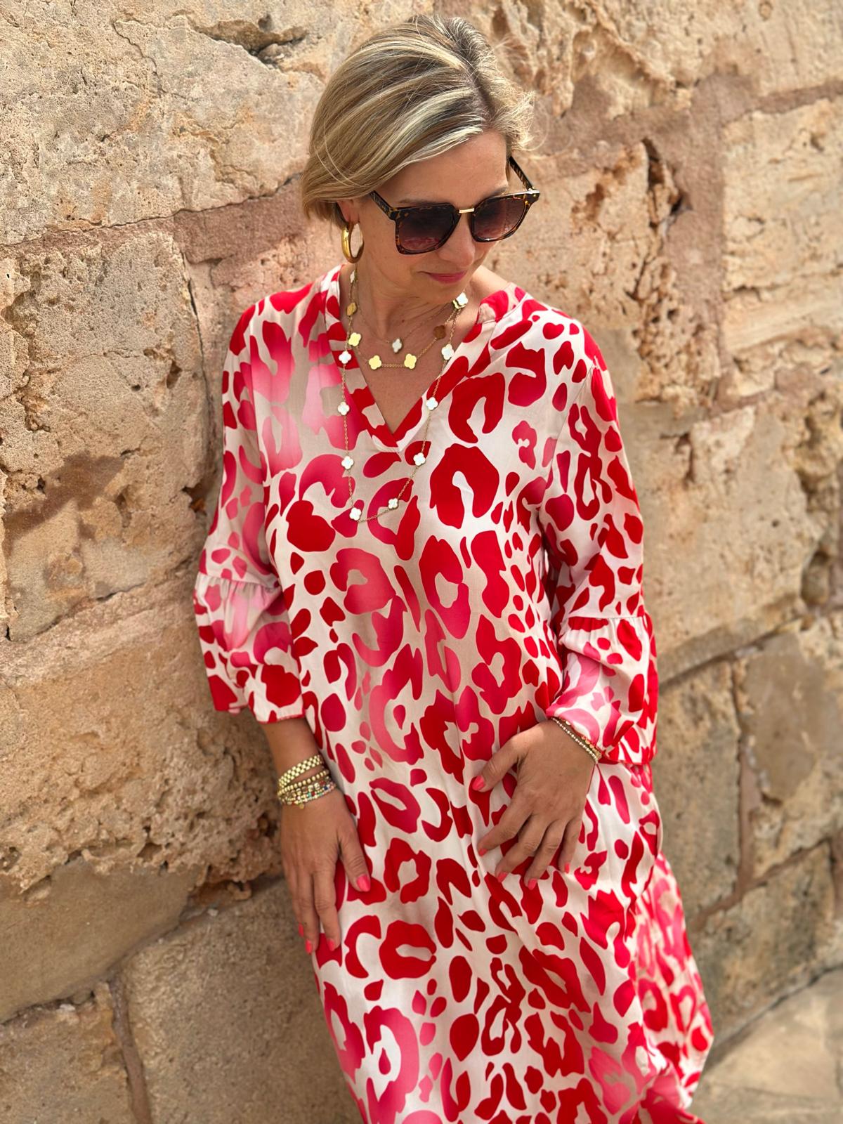 LOVELY LEO Kleid in POPPY RED