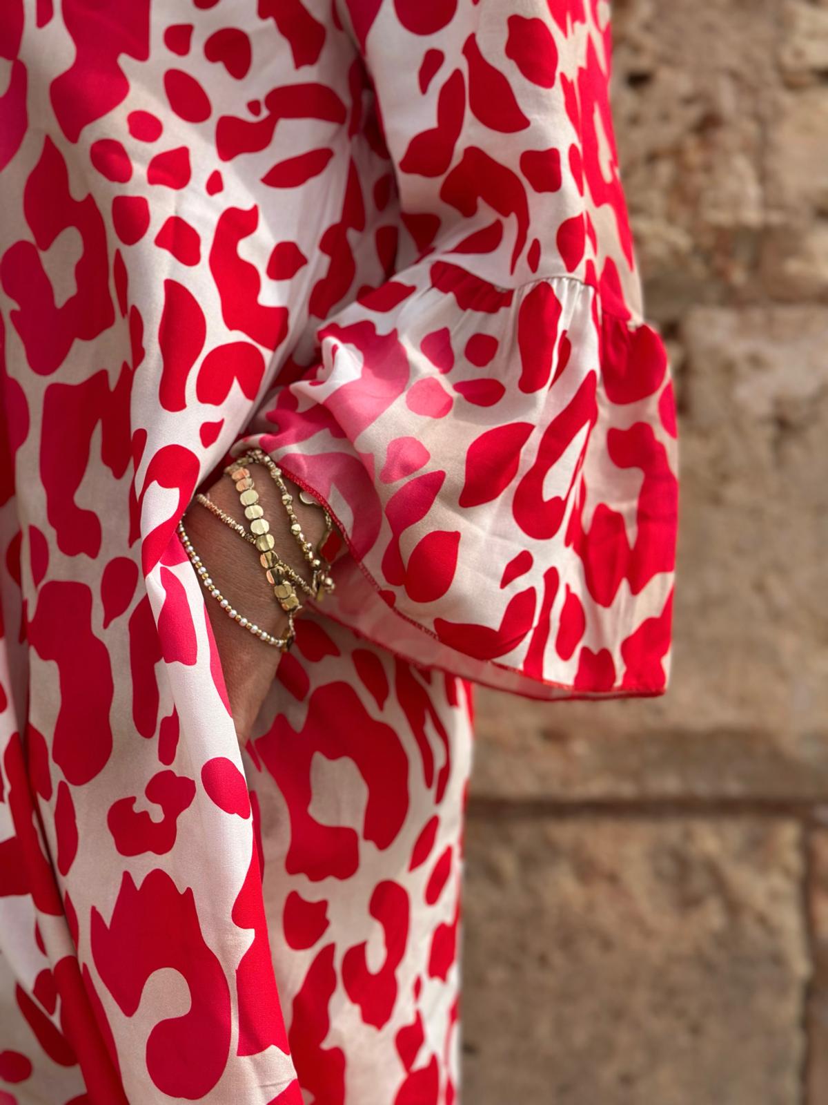 LOVELY LEO Kleid in POPPY RED