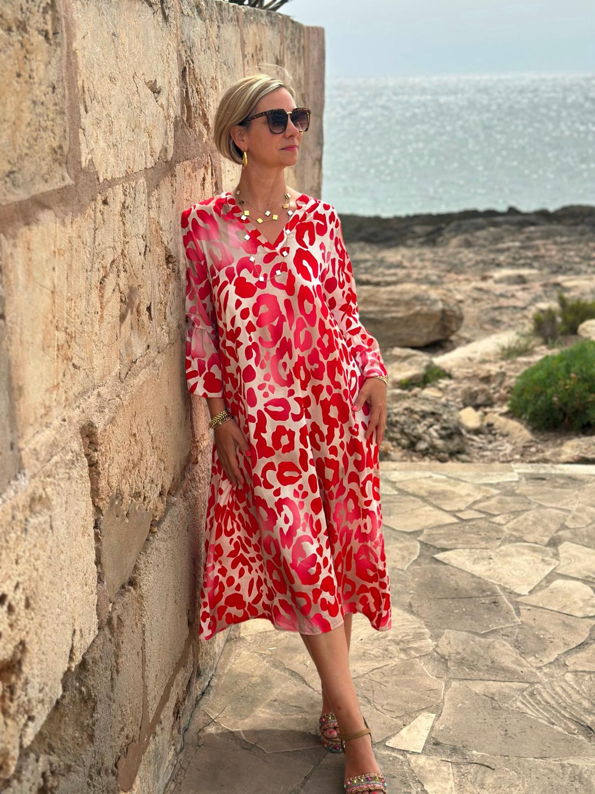 LOVELY LEO Kleid in POPPY RED