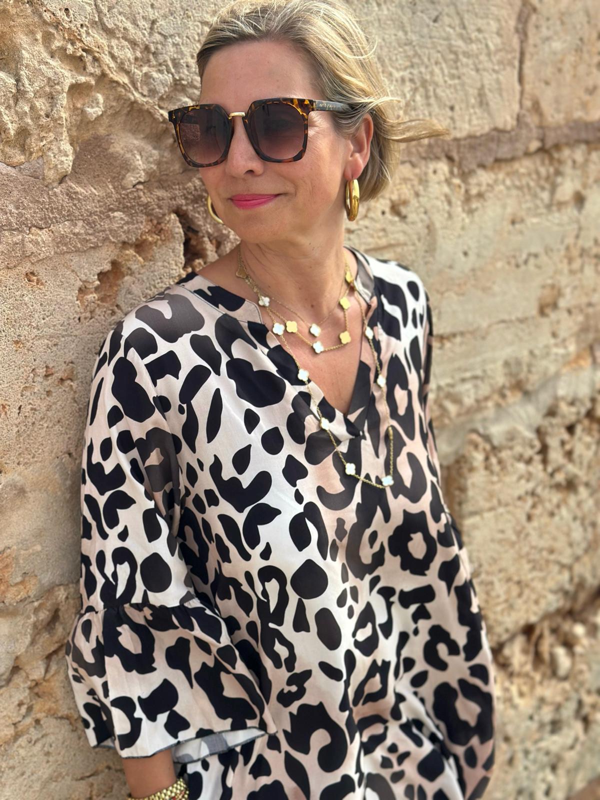 LOVELY LEO Kleid in DARK SAND