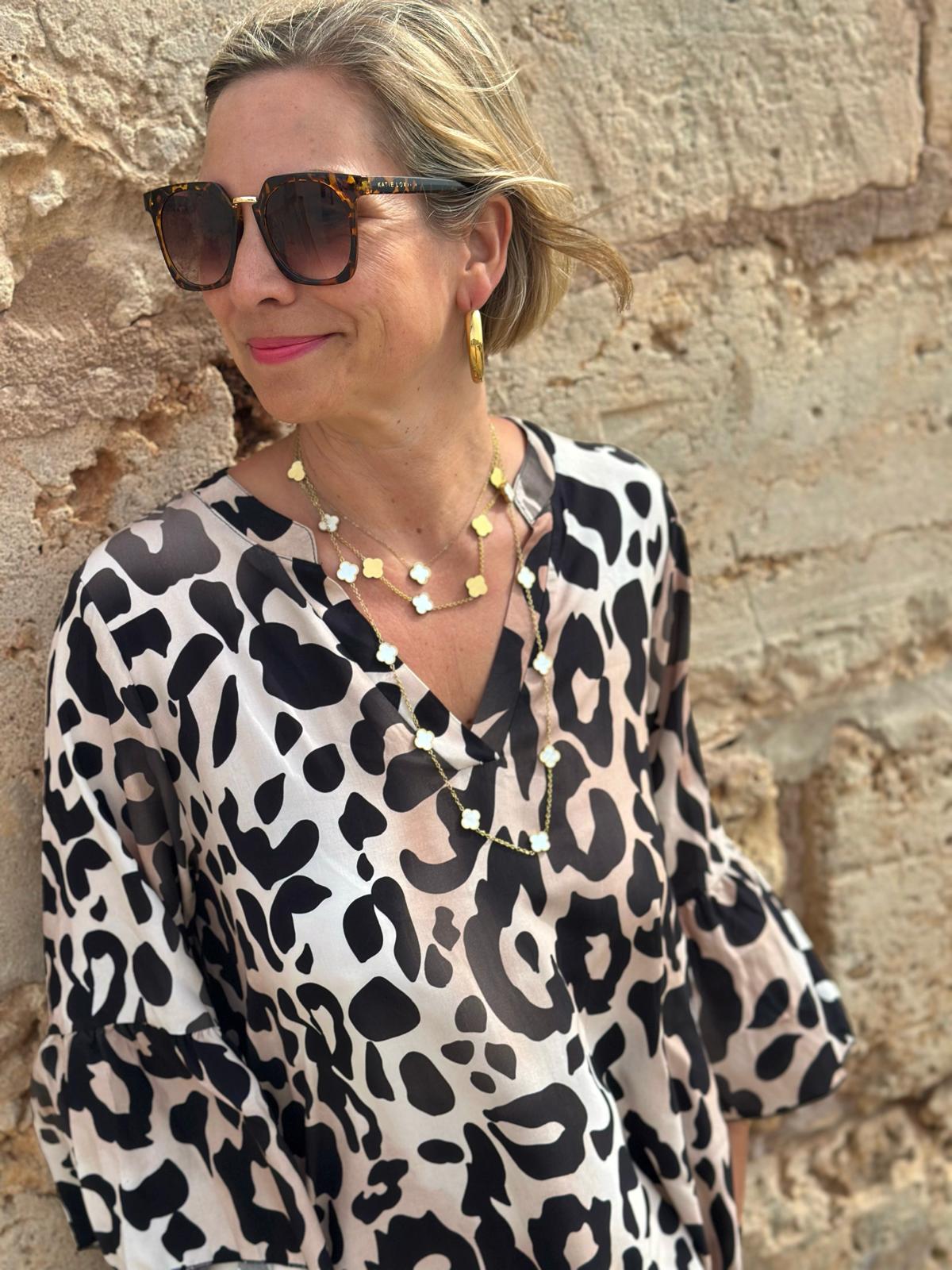 LOVELY LEO Kleid in DARK SAND