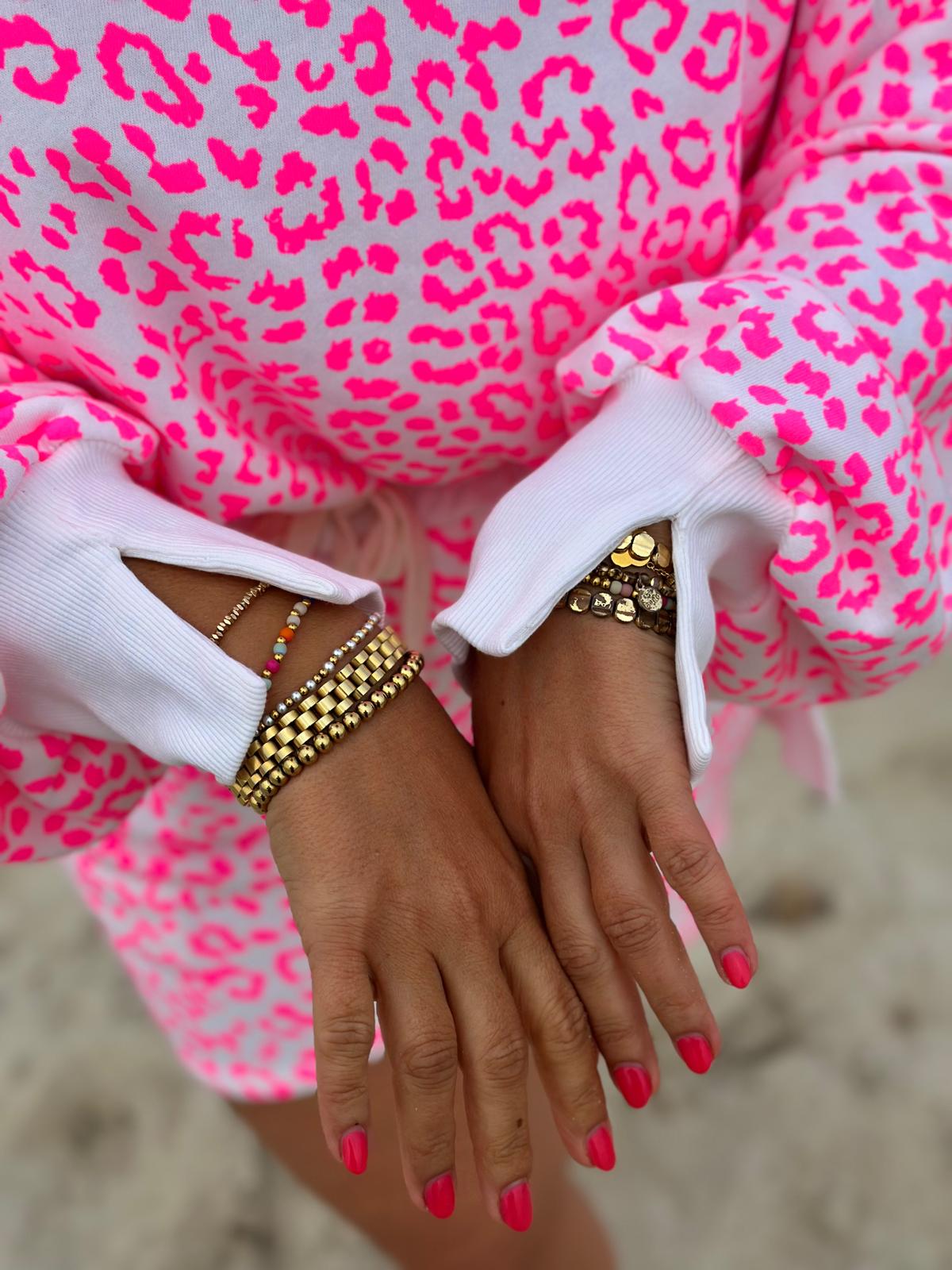 LEO LOVE Sweatshirt in PINKY