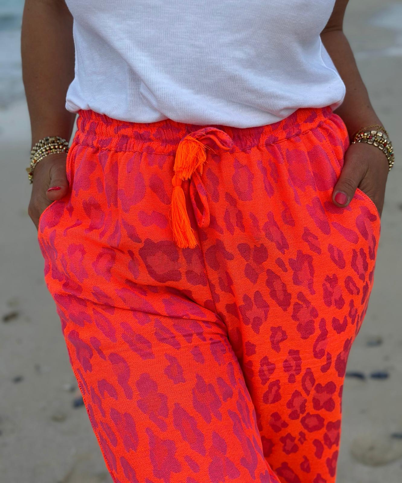 Zuckersüße LOVELY LEO Sommerhose in SUNSET ORANGE
