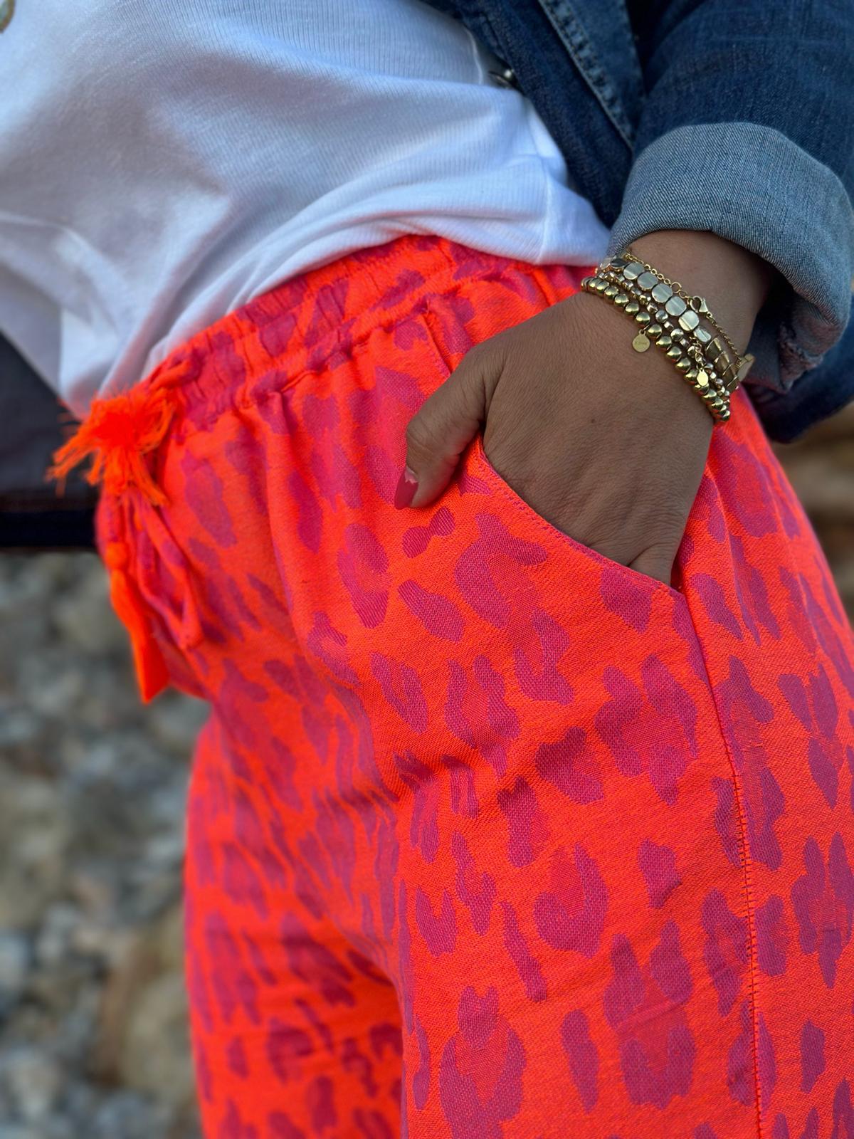 Zuckersüße LOVELY LEO Sommerhose in SUNSET ORANGE