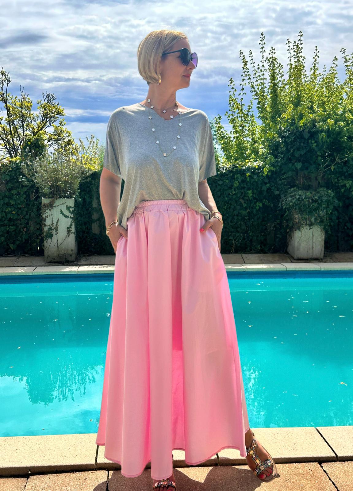 Süßer Onesize Maxirock in Rosa