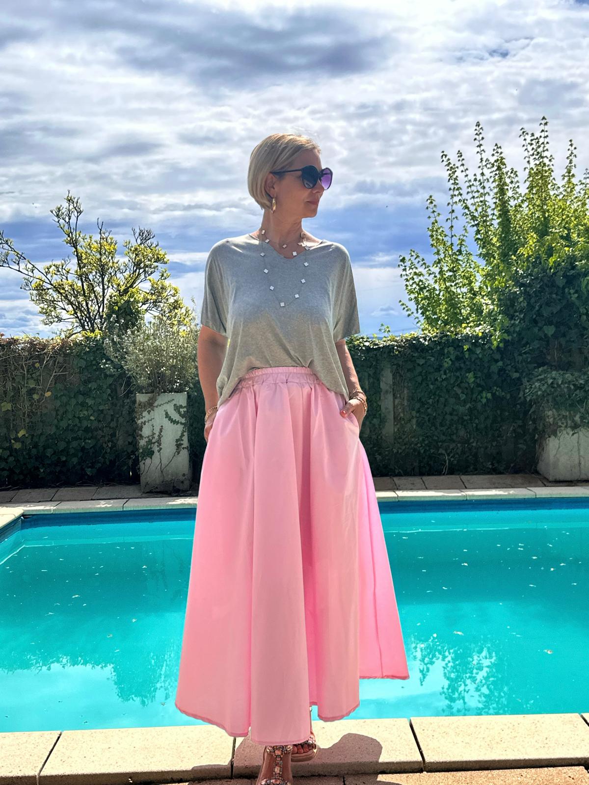 Süßer Onesize Maxirock in Rosa