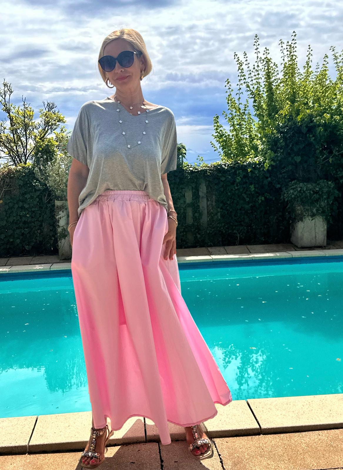 Süßer Onesize Maxirock in Rosa