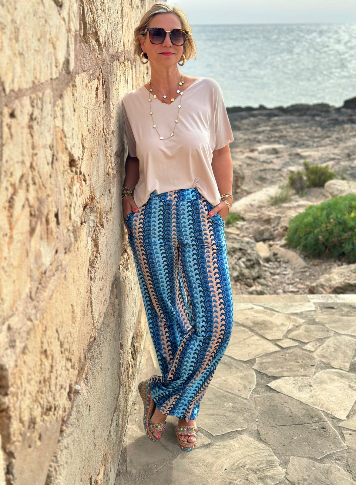 Stylische Kofferhose "ZIK ZAK" DARK BLUE