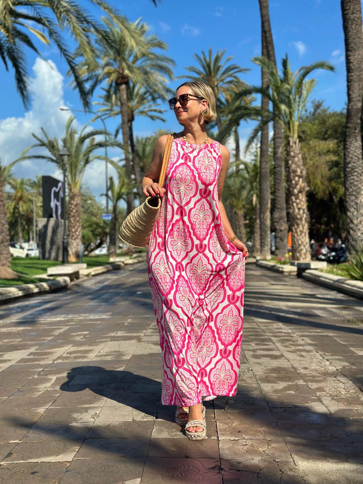 Langes Sommerkleid "PINKY"