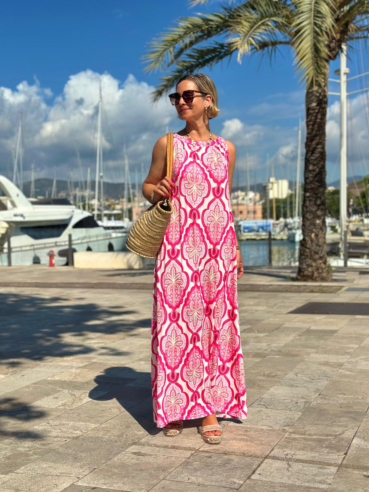 Langes Sommerkleid "PINKY"