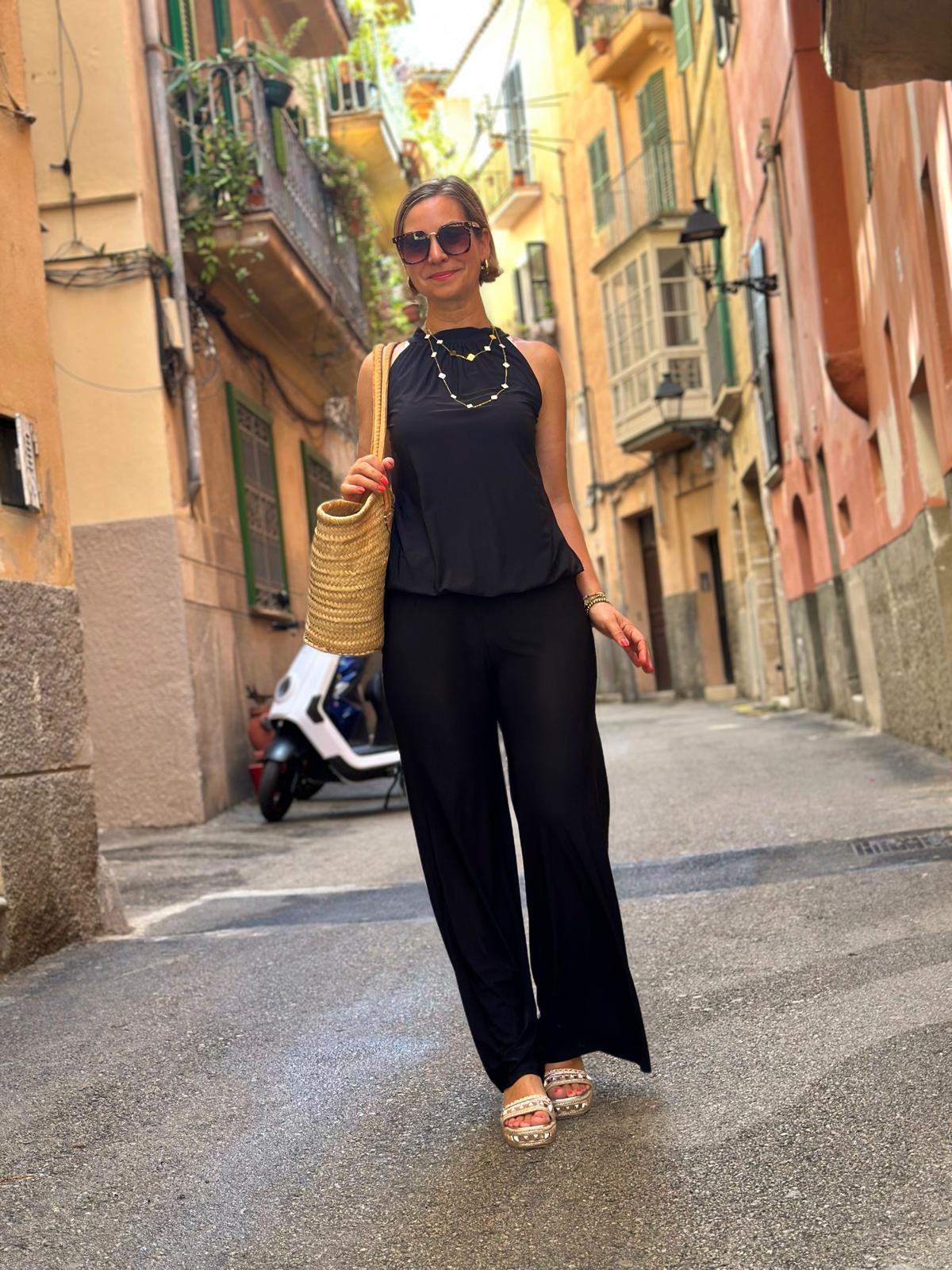 TOP für Zweiteiler "ESPAGNA" in Schwarz