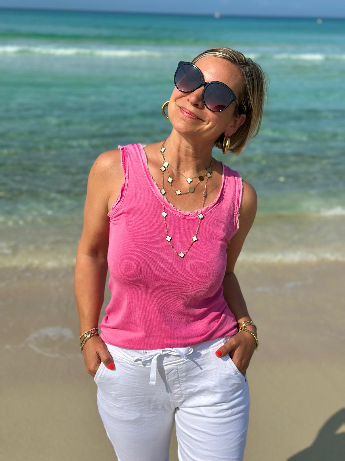 Süßes Onesize FRANSEN-Top in Pink