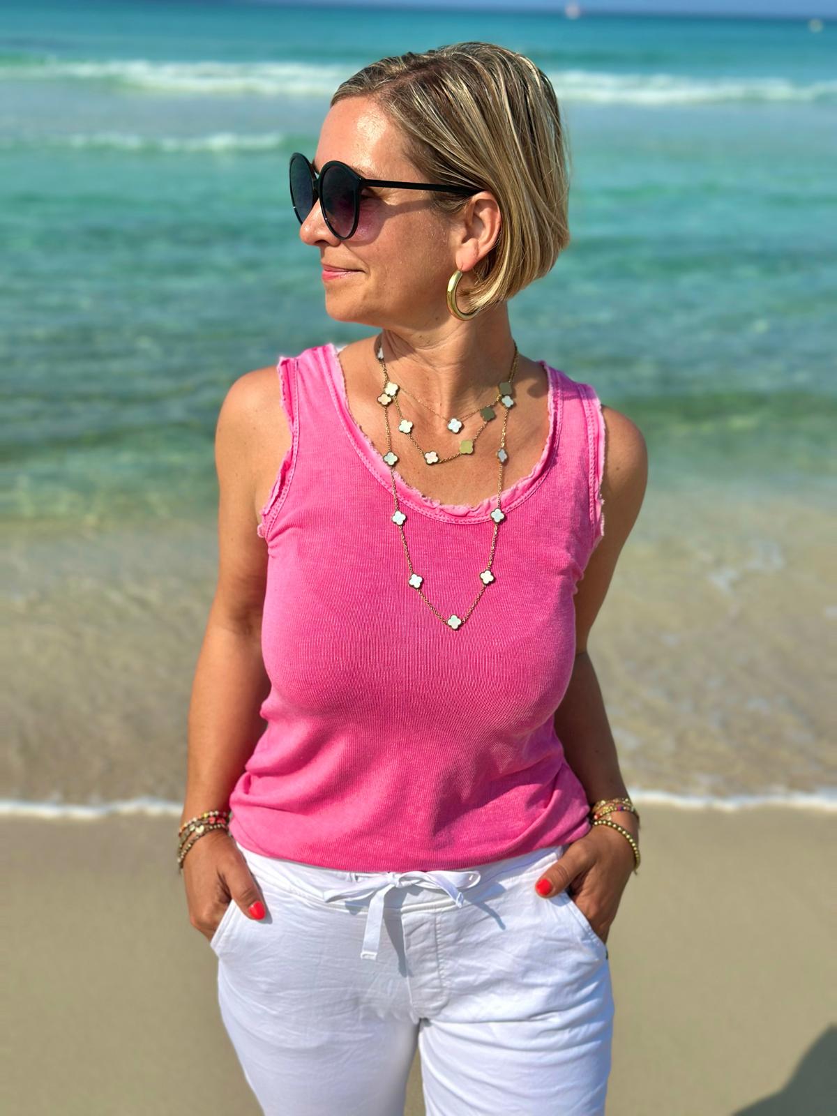 Süßes Onesize FRANSEN-Top in Pink