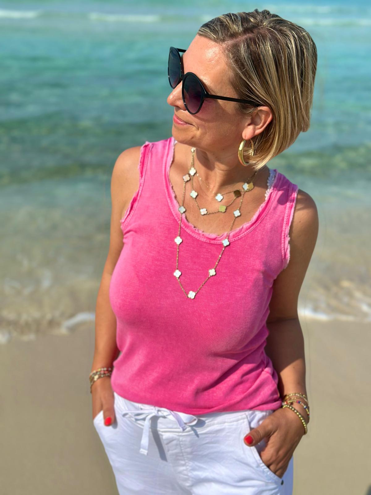 Süßes Onesize FRANSEN-Top in Pink
