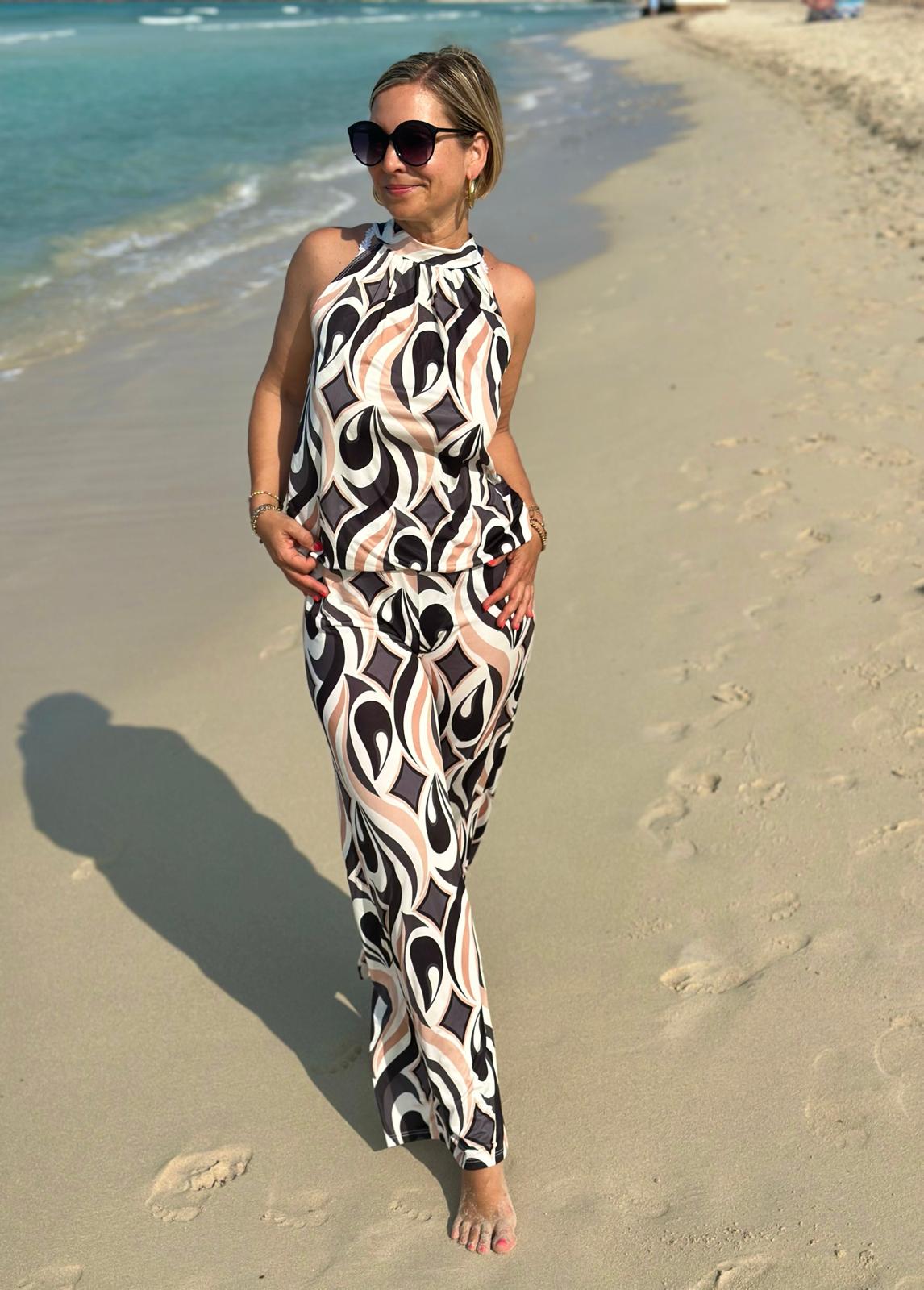 Sommerliches "KOFFER-TOP" in CREMÈ CURVES