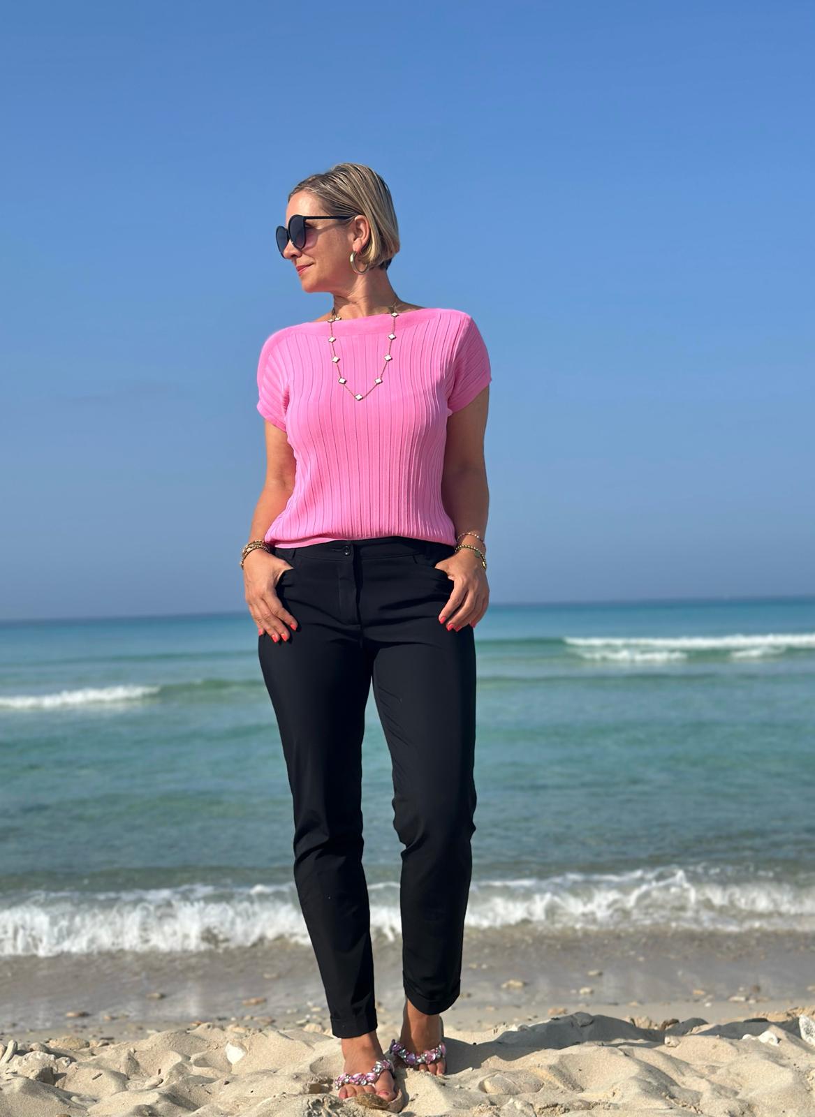 Edles Basic Shirt in Pink