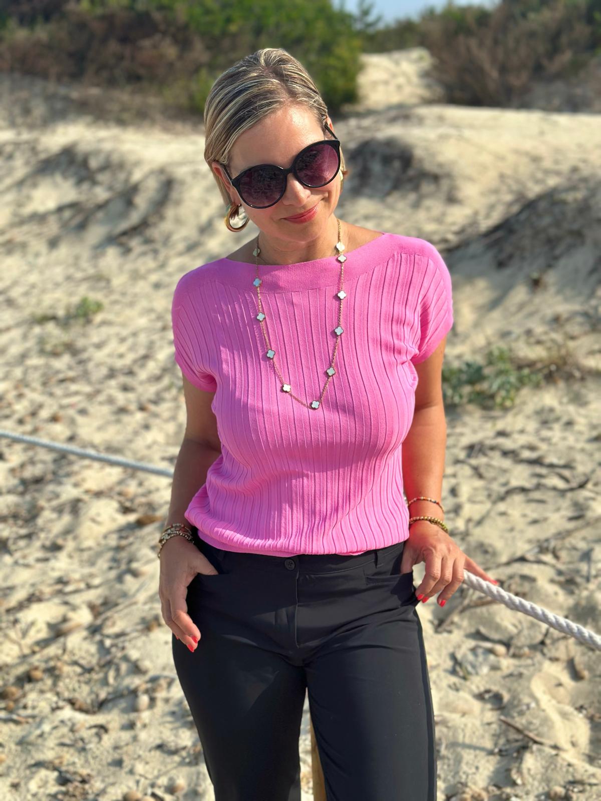 Edles Basic Shirt in Pink