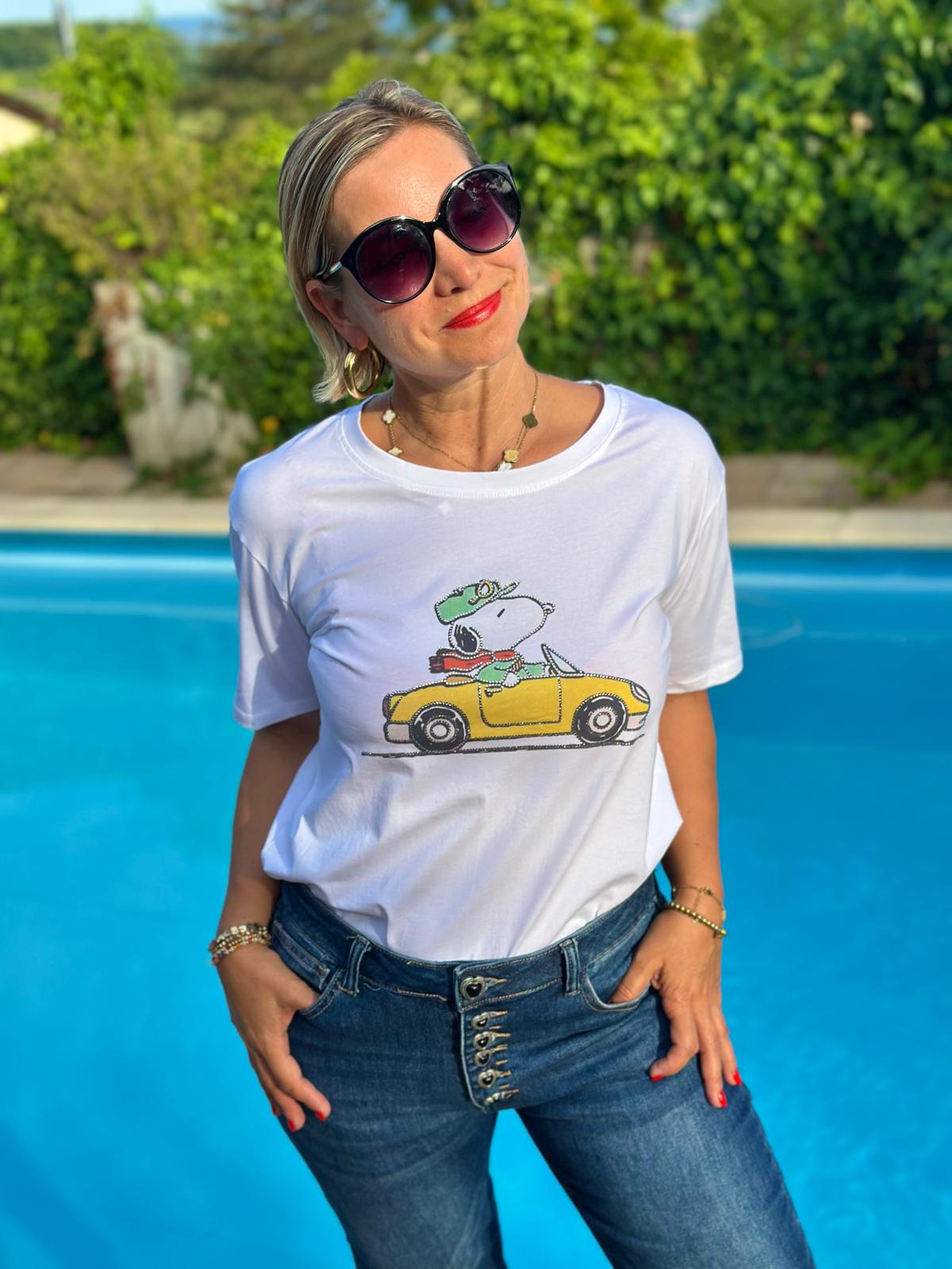 Süßes SNOOPY Shirt "ON TOUR"